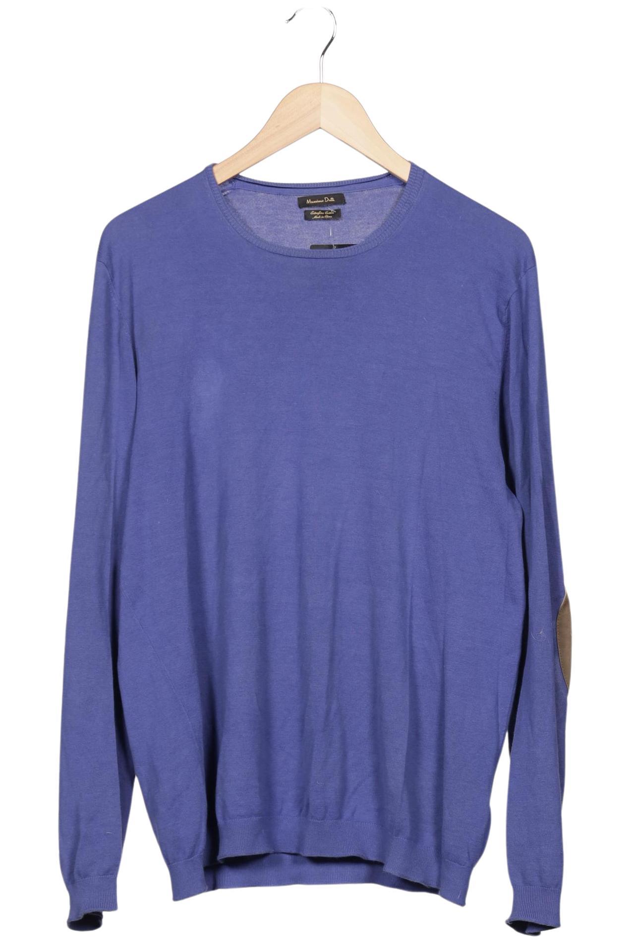 

Massimo Dutti Herren Pullover, blau, Gr. 54