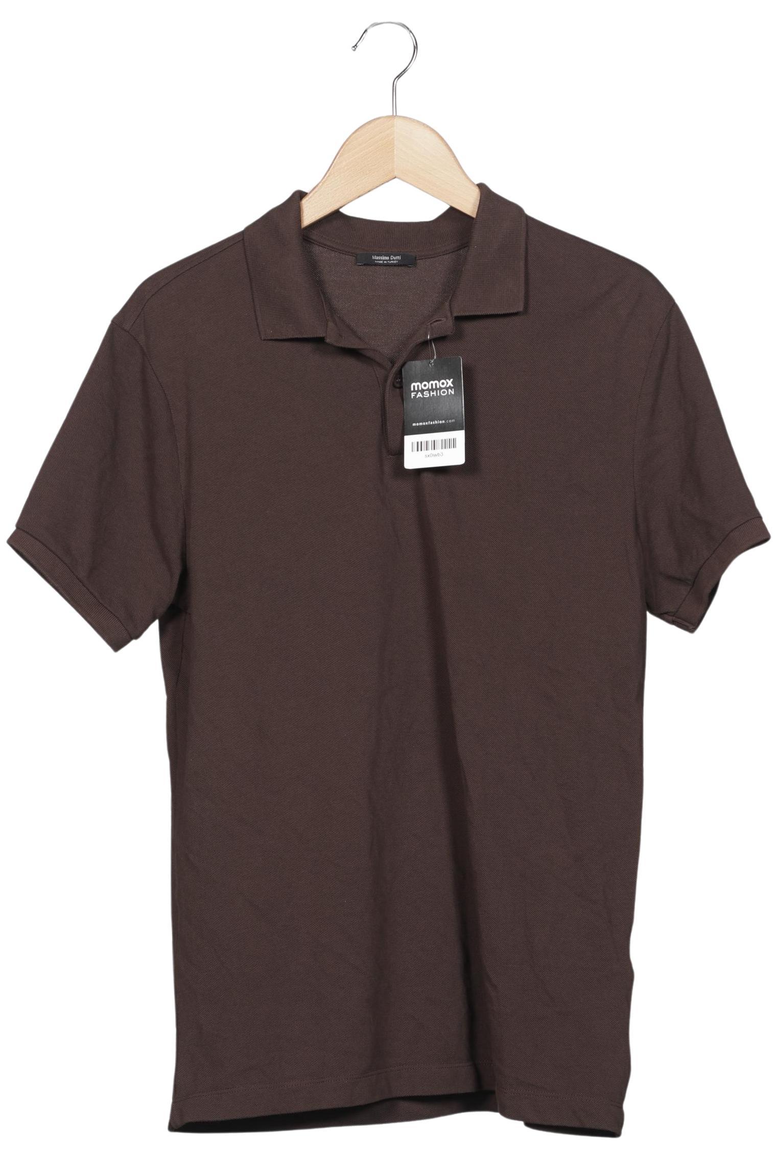 Thumbnail - Massimo Dutti Herren Poloshirt, braun, Gr. 48