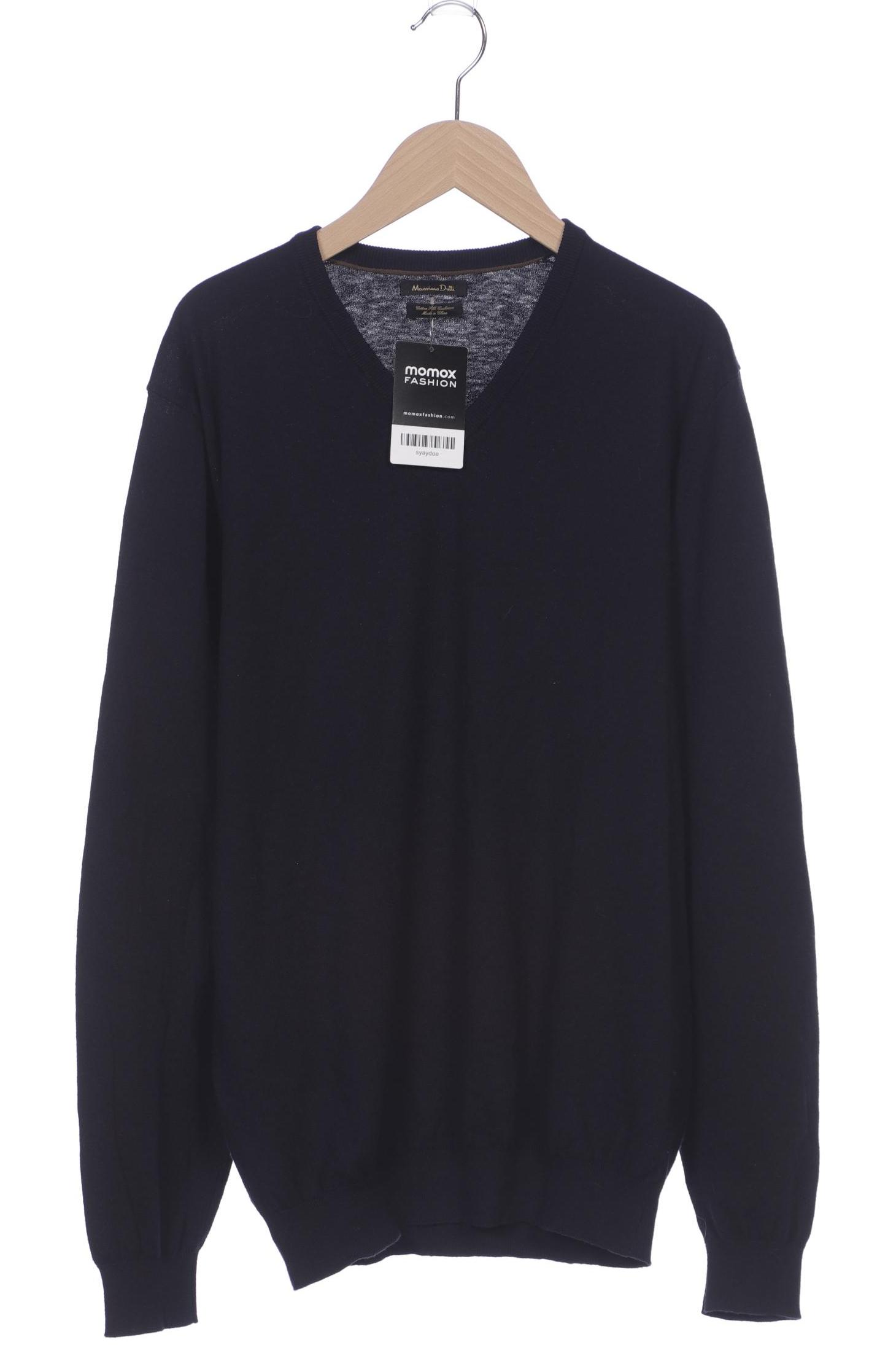

Massimo Dutti Herren Pullover, marineblau, Gr. 52