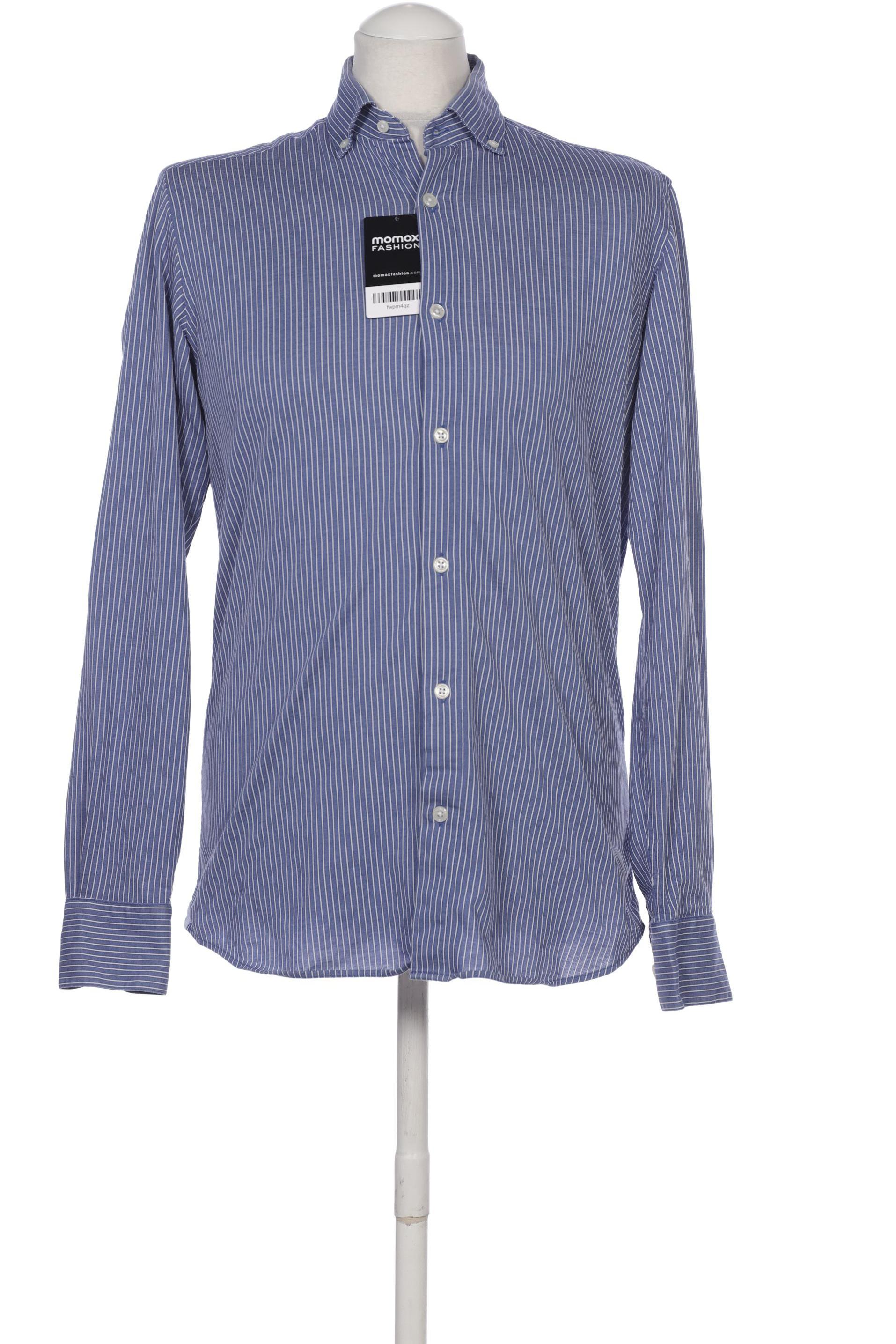 

Massimo Dutti Herren Hemd, blau, Gr. 46