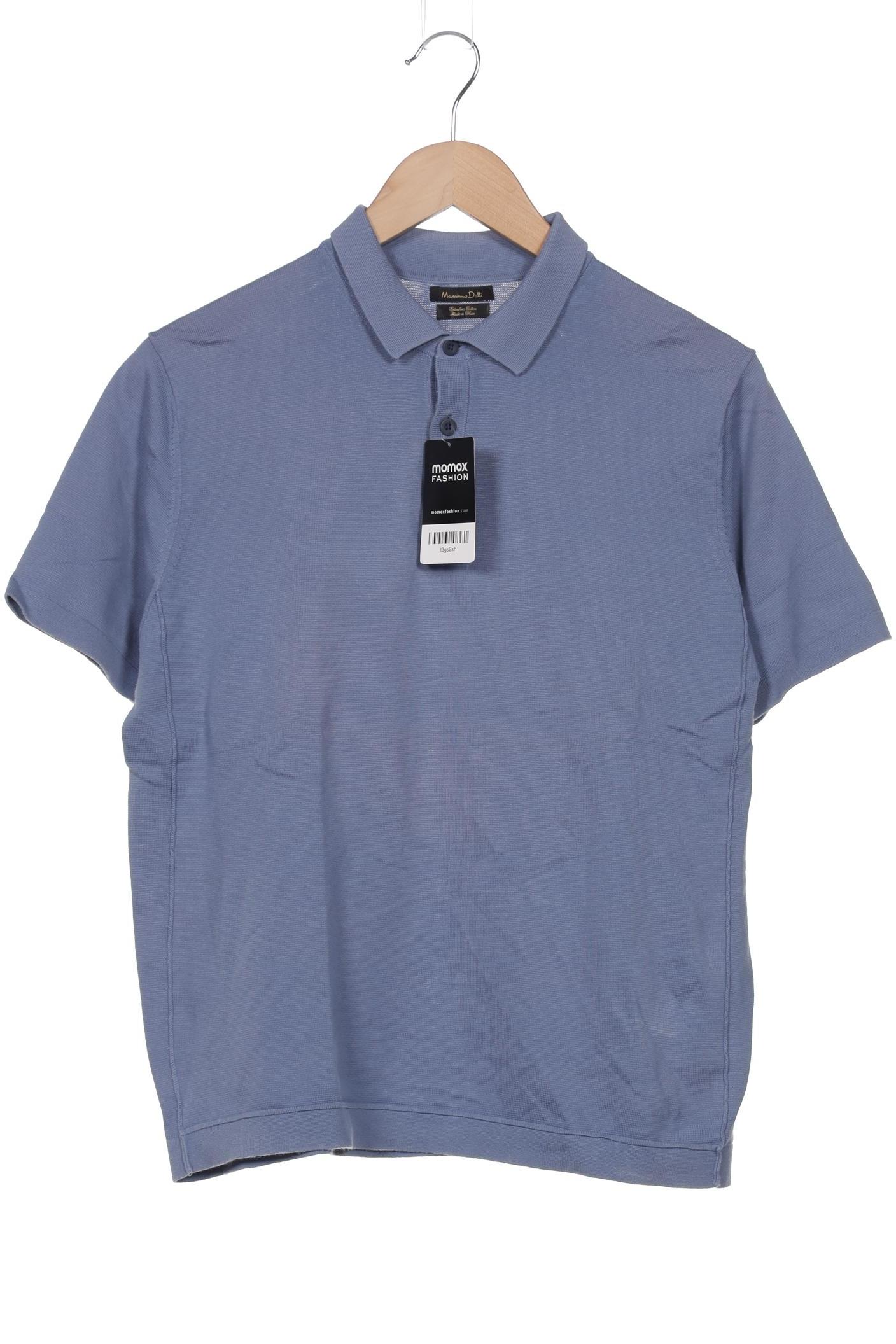 

Massimo Dutti Herren Poloshirt, blau, Gr. 48