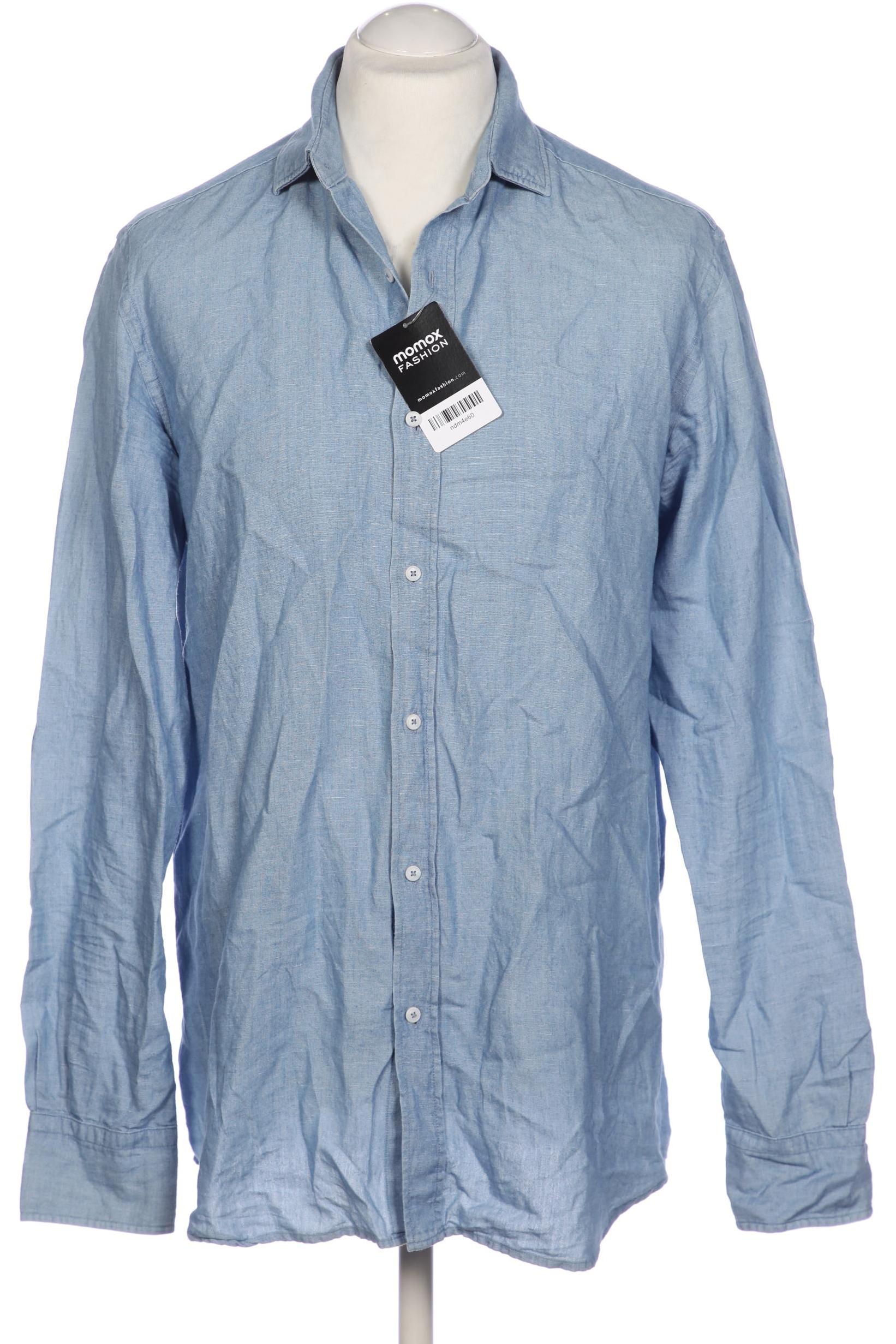 

Massimo Dutti Herren Hemd, blau, Gr. 52