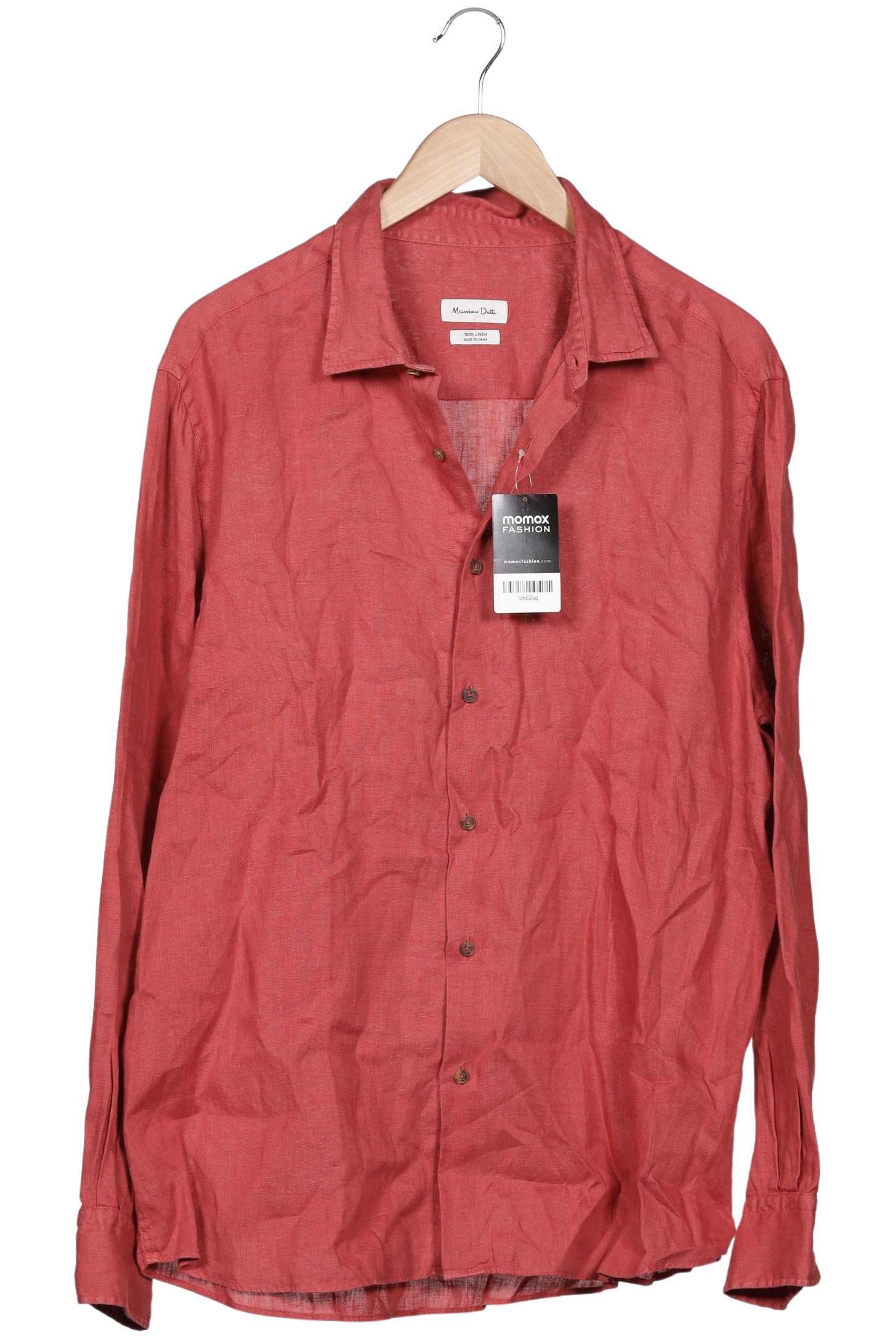 

Massimo Dutti Herren Hemd, bordeaux, Gr. 56