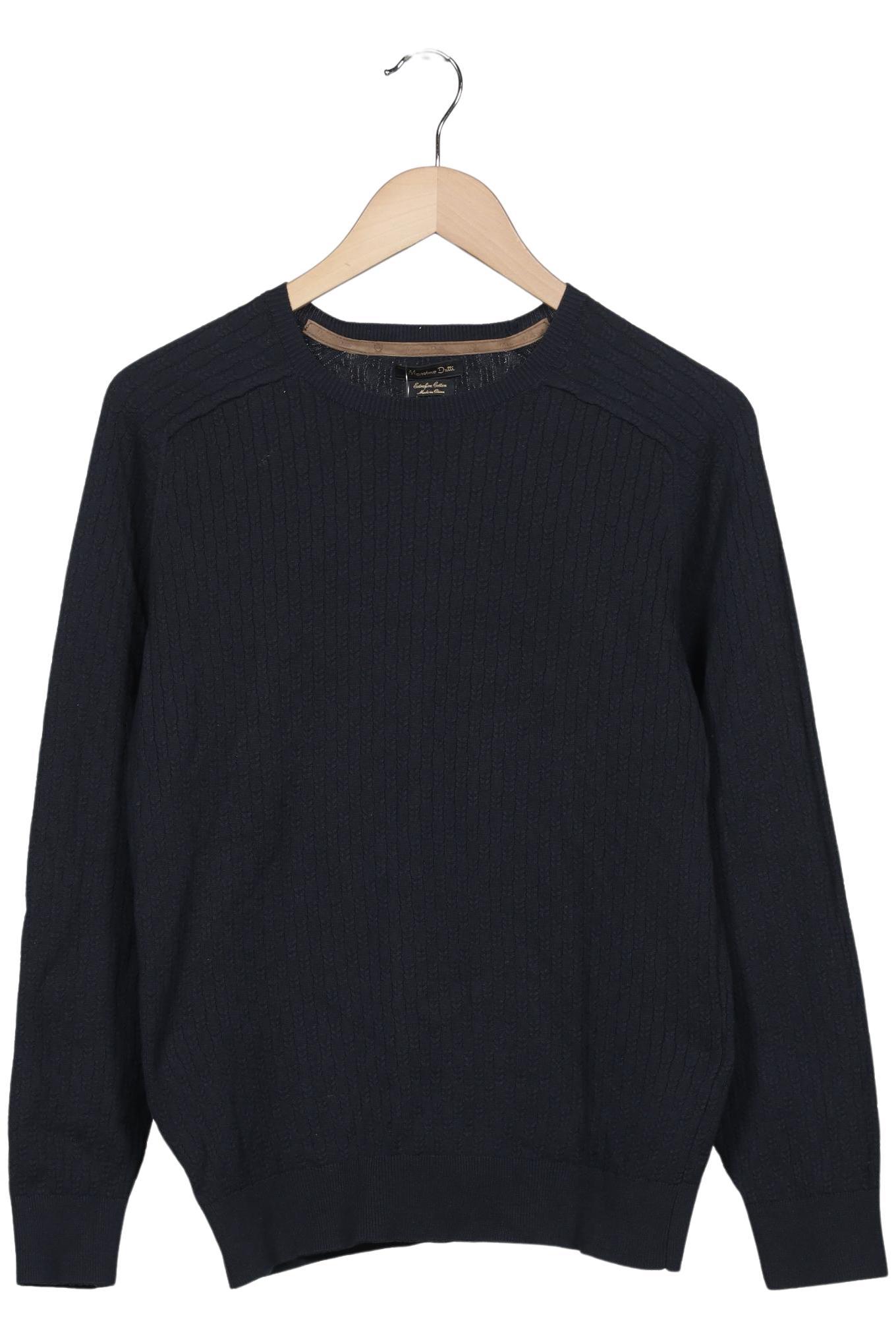 

Massimo Dutti Herren Pullover, marineblau, Gr. 48