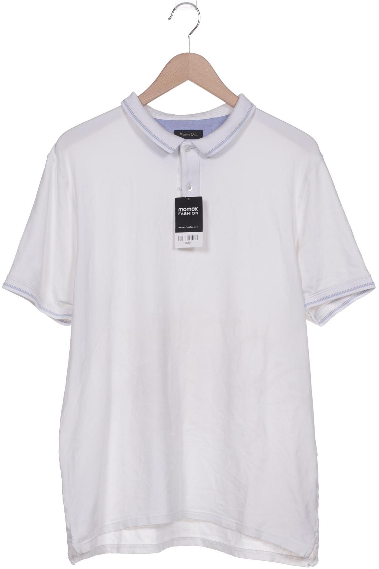 

Massimo Dutti Herren Poloshirt, weiß, Gr. 56