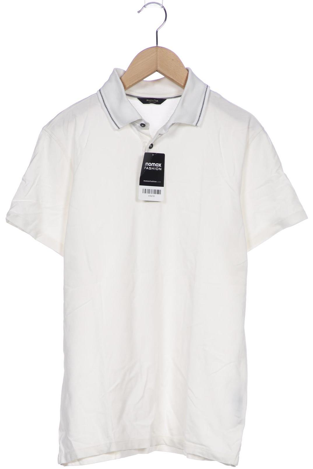 

Massimo Dutti Herren Poloshirt, weiß, Gr. 46