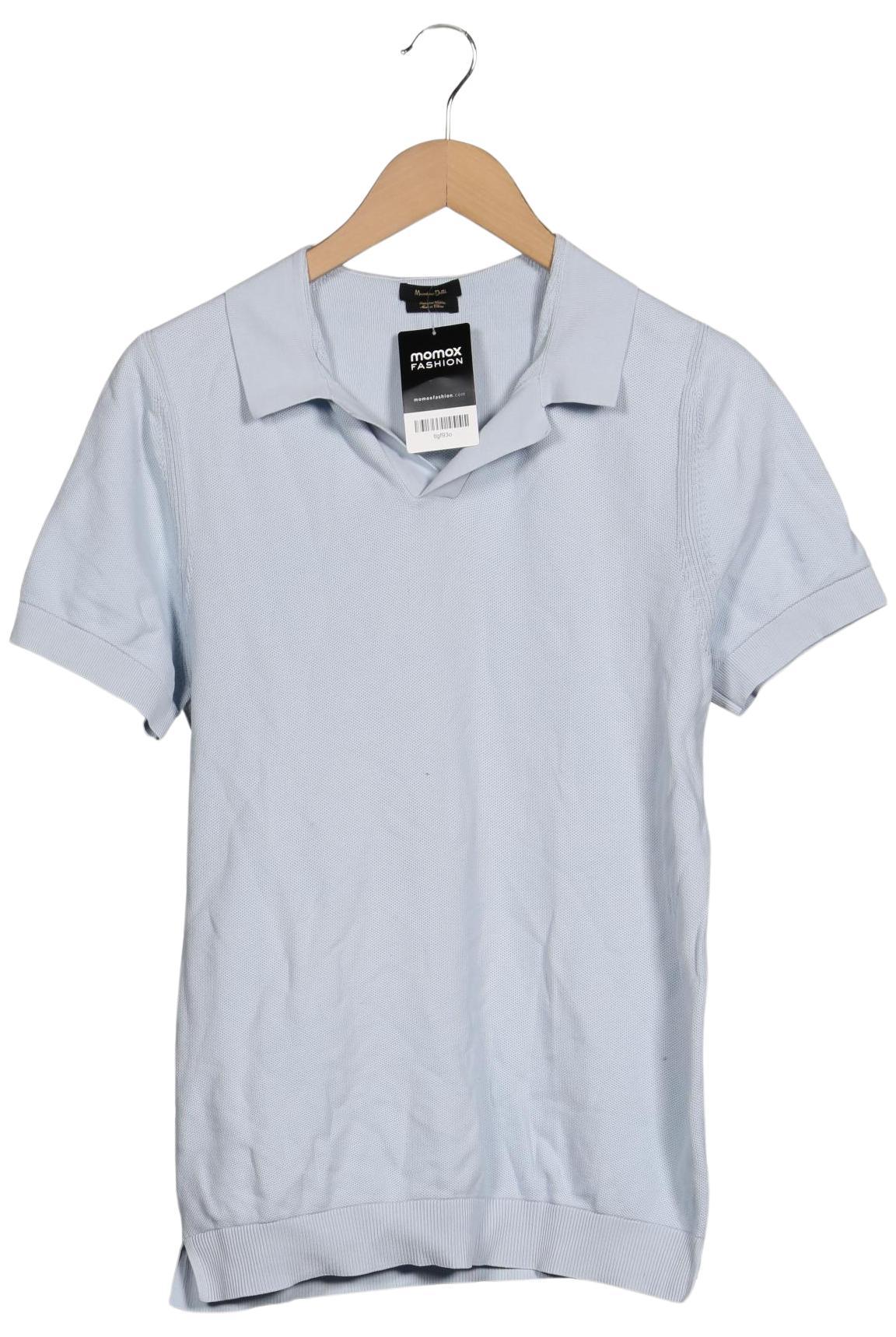 

Massimo Dutti Herren Poloshirt, hellblau, Gr. 52