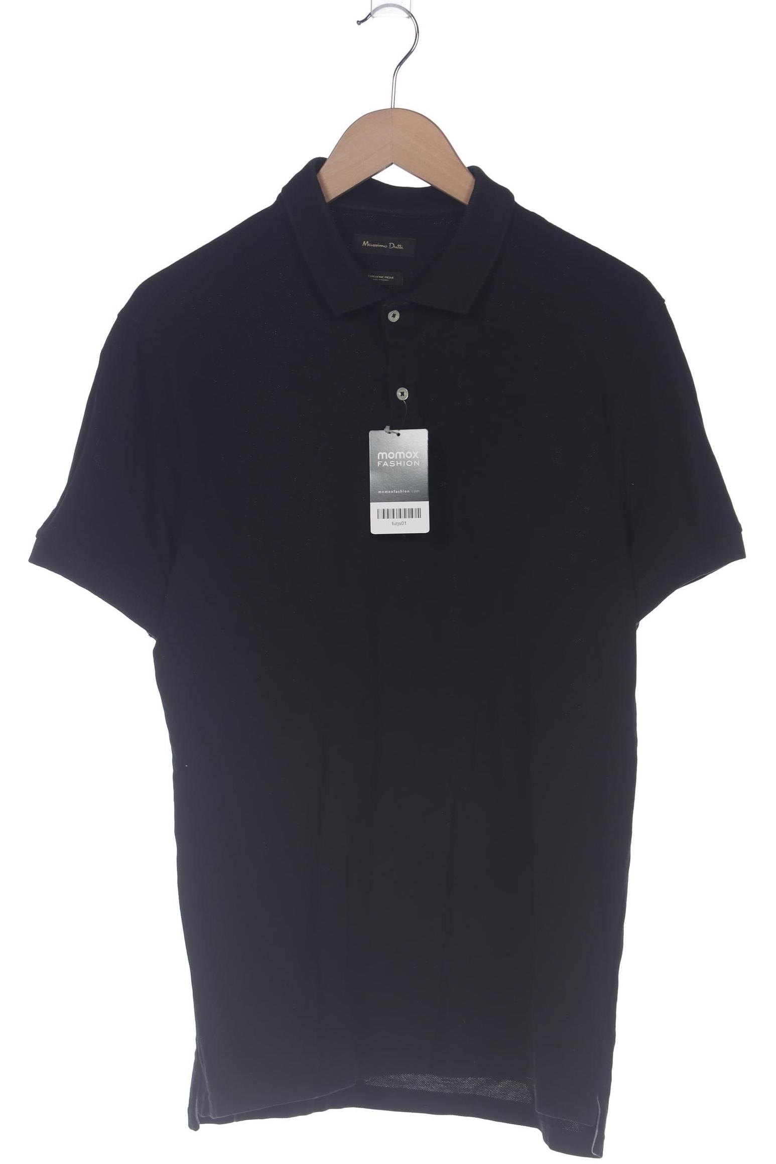 

Massimo Dutti Herren Poloshirt, schwarz, Gr. 54