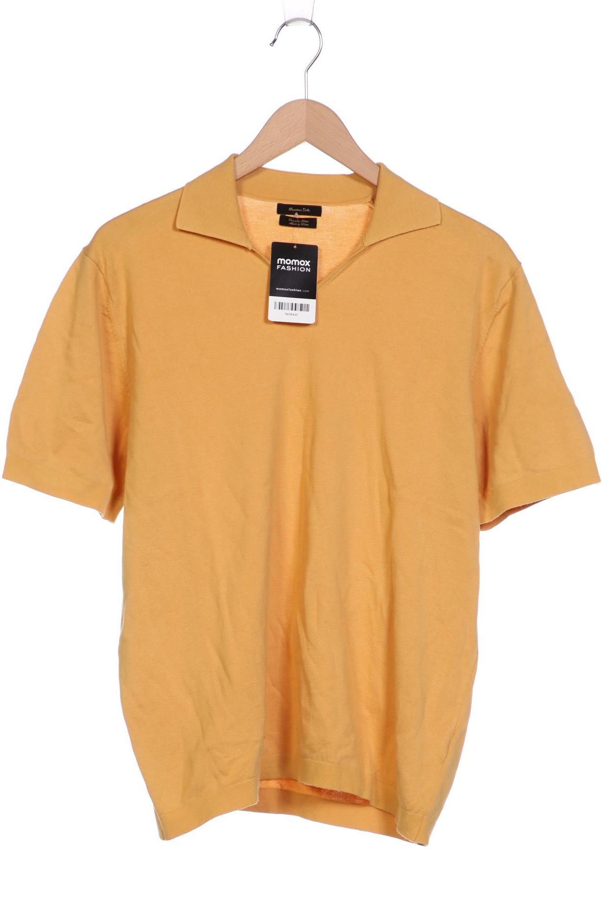 

Massimo Dutti Herren Poloshirt, gelb, Gr. 54