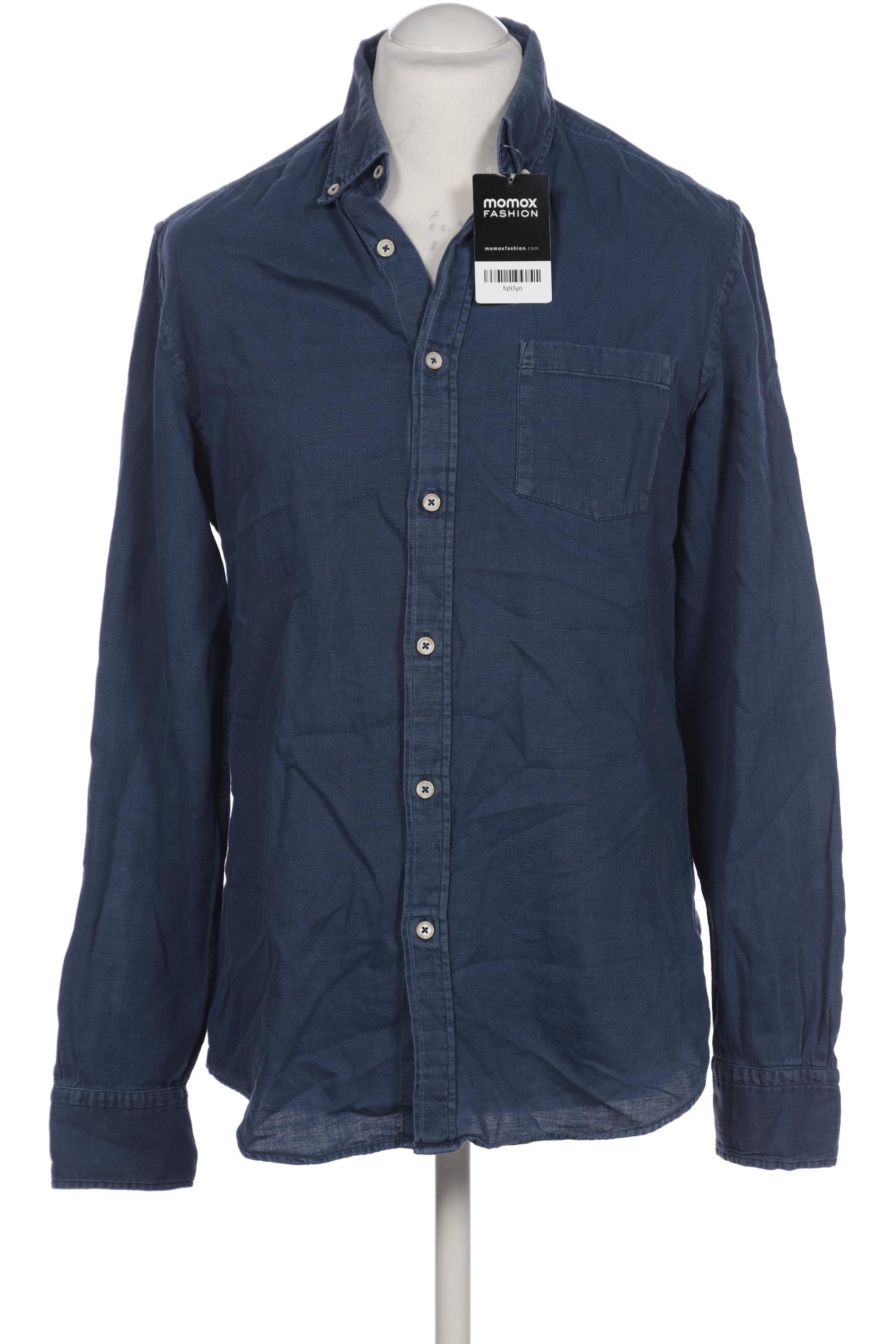 

Massimo Dutti Herren Hemd, blau, Gr. 48