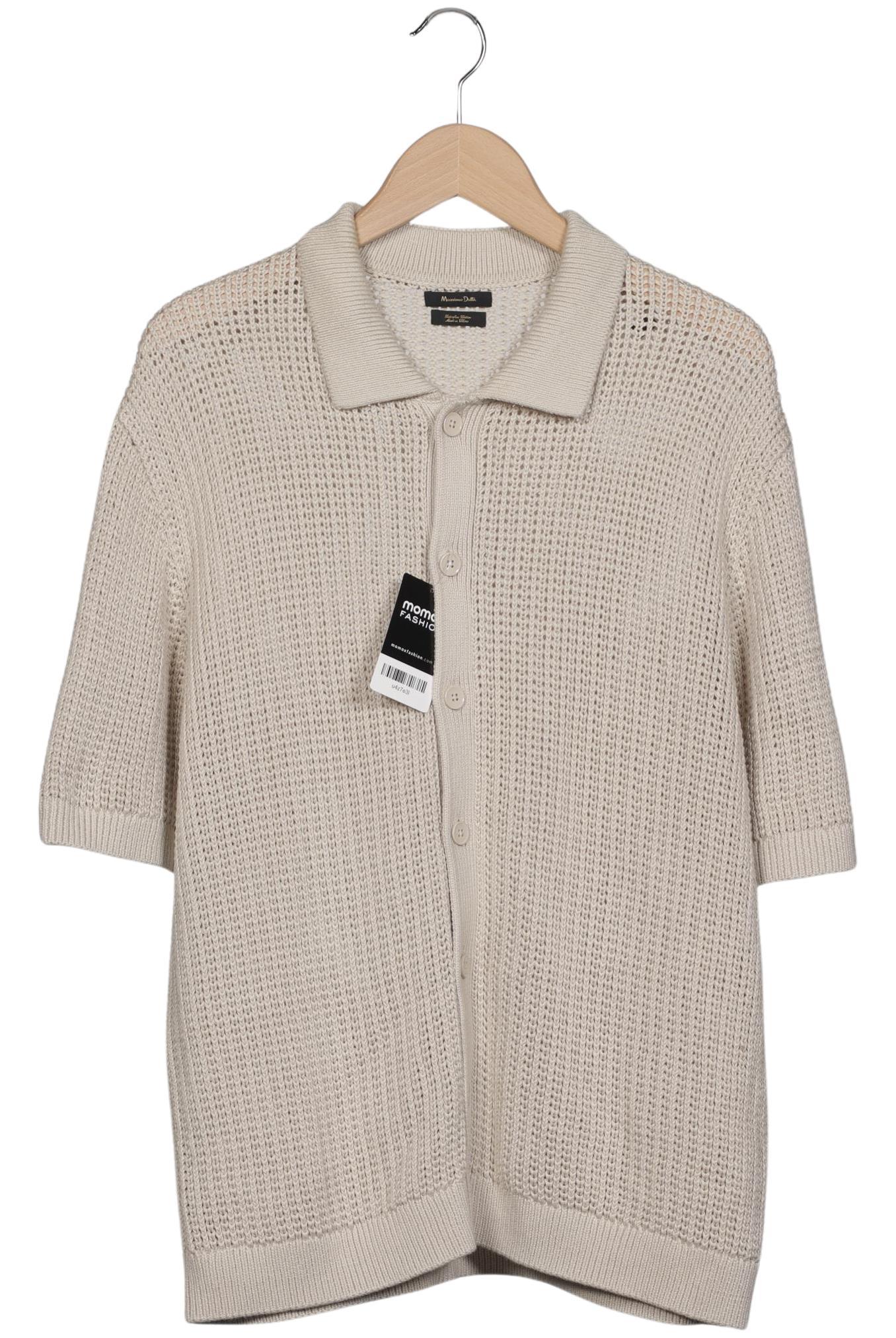 

Massimo Dutti Herren Strickjacke, beige, Gr. 52