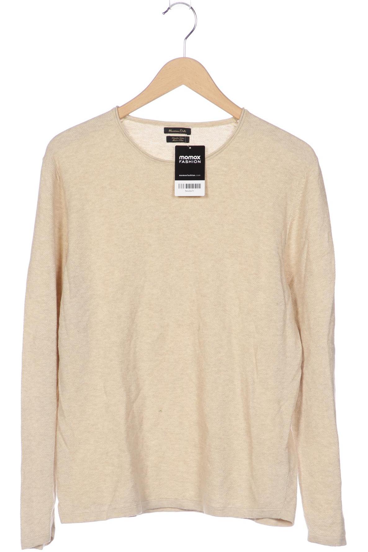 

Massimo Dutti Herren Pullover, beige, Gr. 52