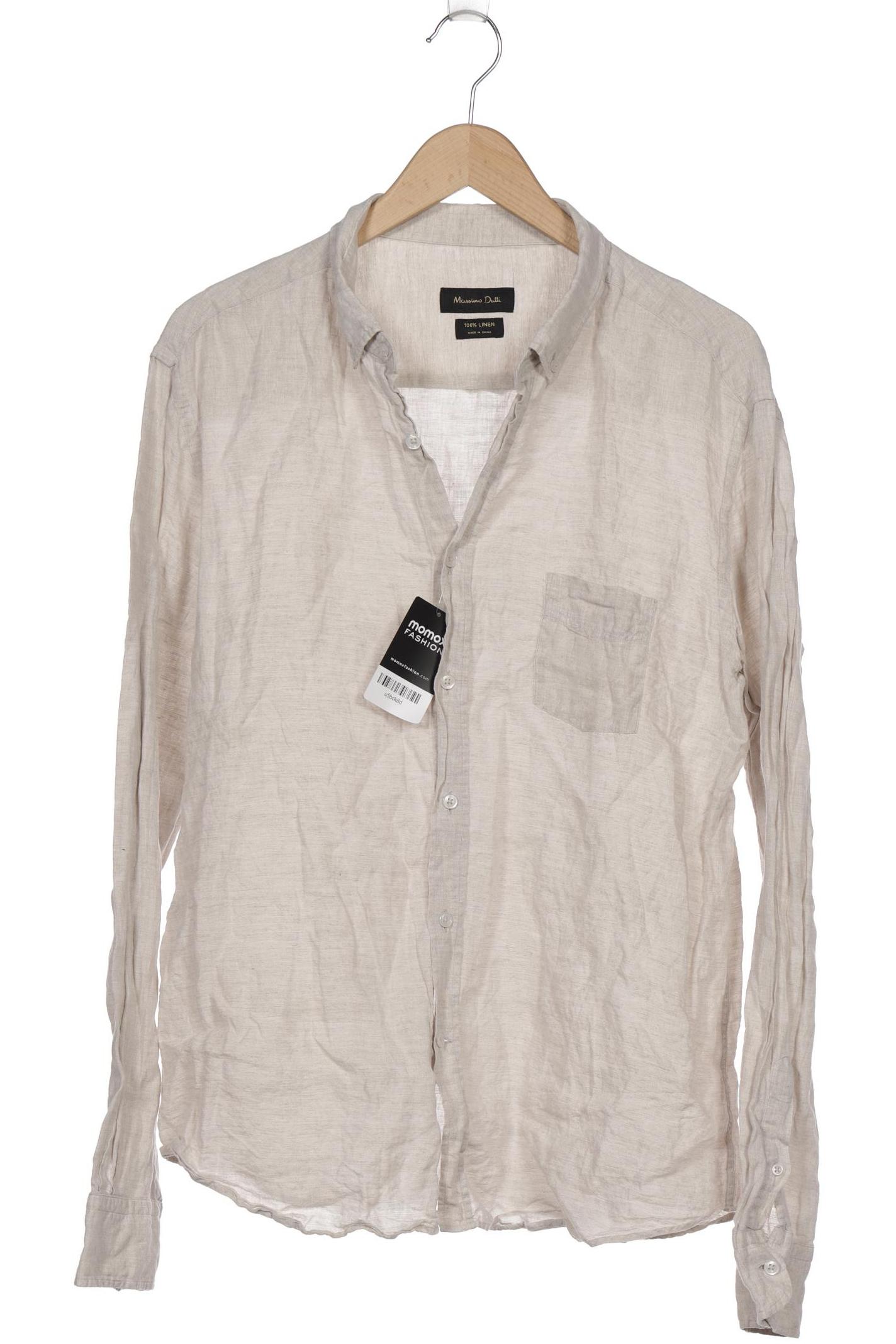 

Massimo Dutti Herren Hemd, beige, Gr. 56