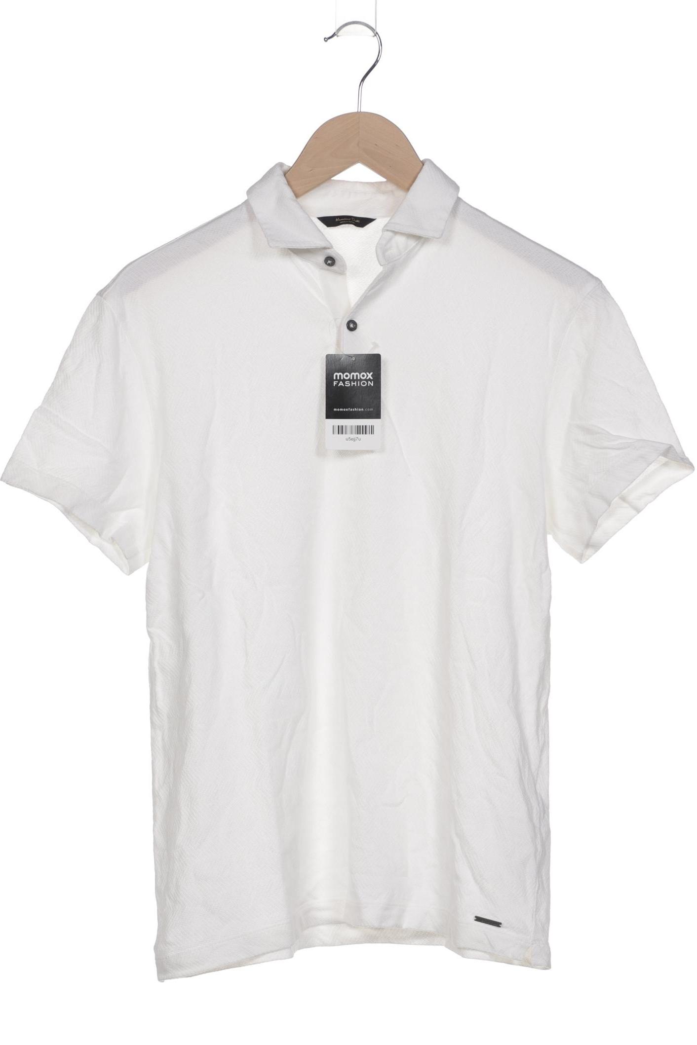 

Massimo Dutti Herren Poloshirt, weiß, Gr. 48