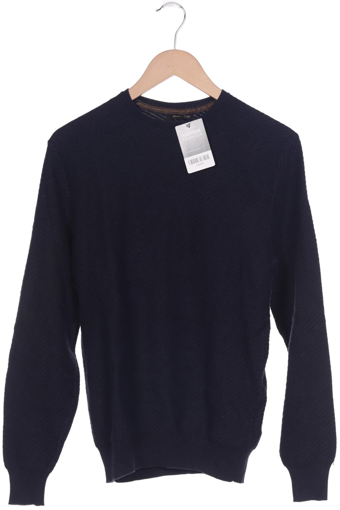 

Massimo Dutti Herren Pullover, marineblau, Gr. 48