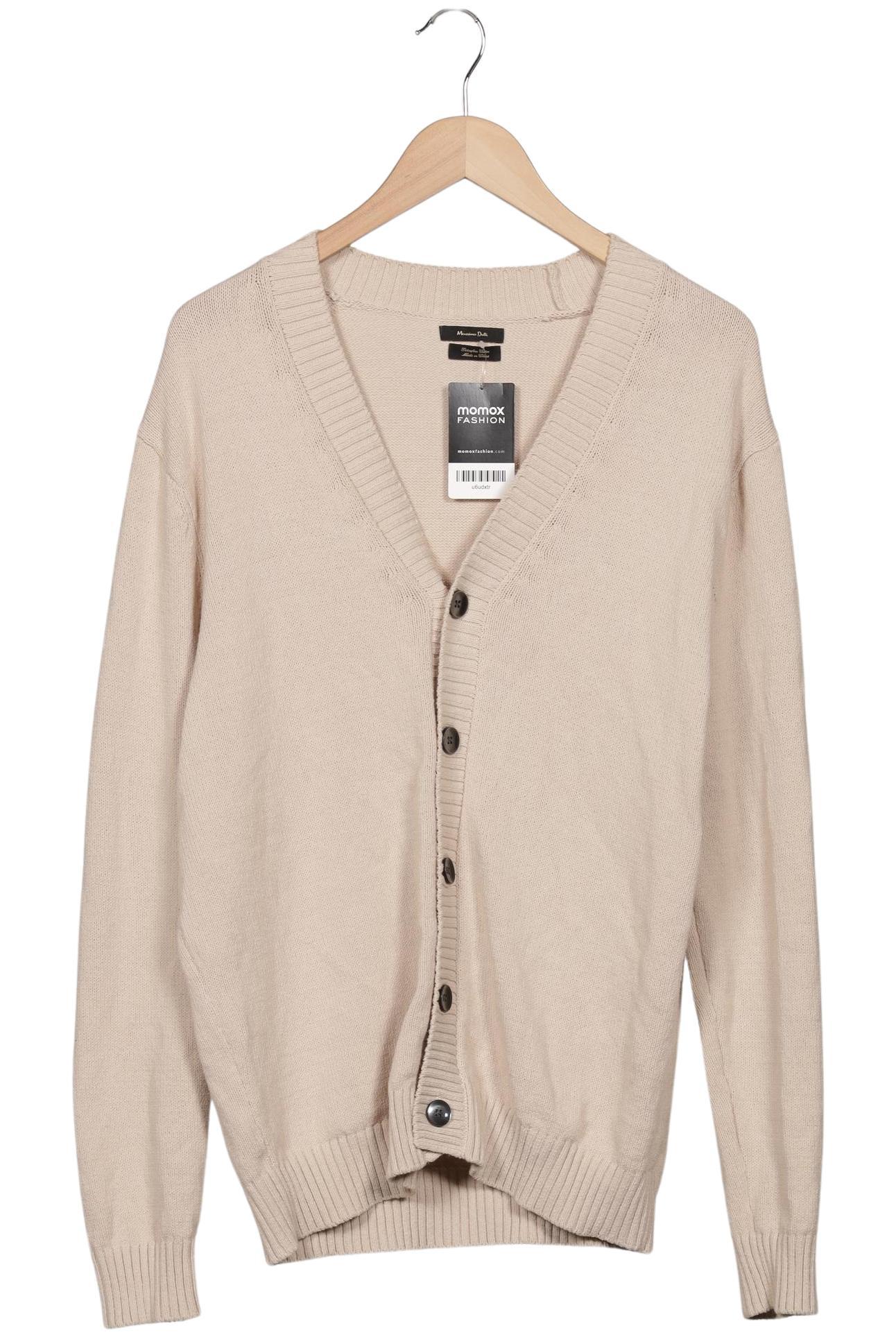 

Massimo Dutti Herren Strickjacke, beige, Gr. 52