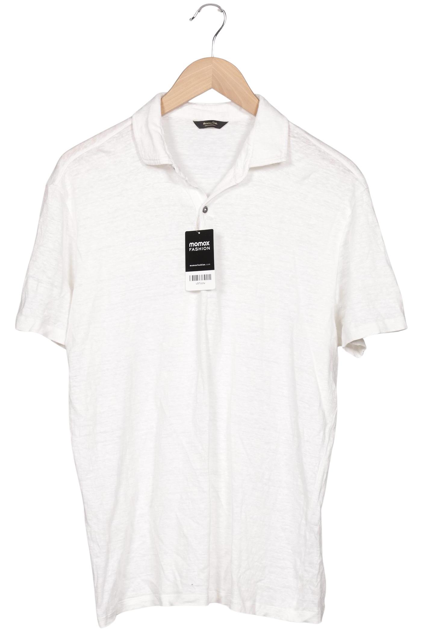 

Massimo Dutti Herren Poloshirt, weiß, Gr. 54