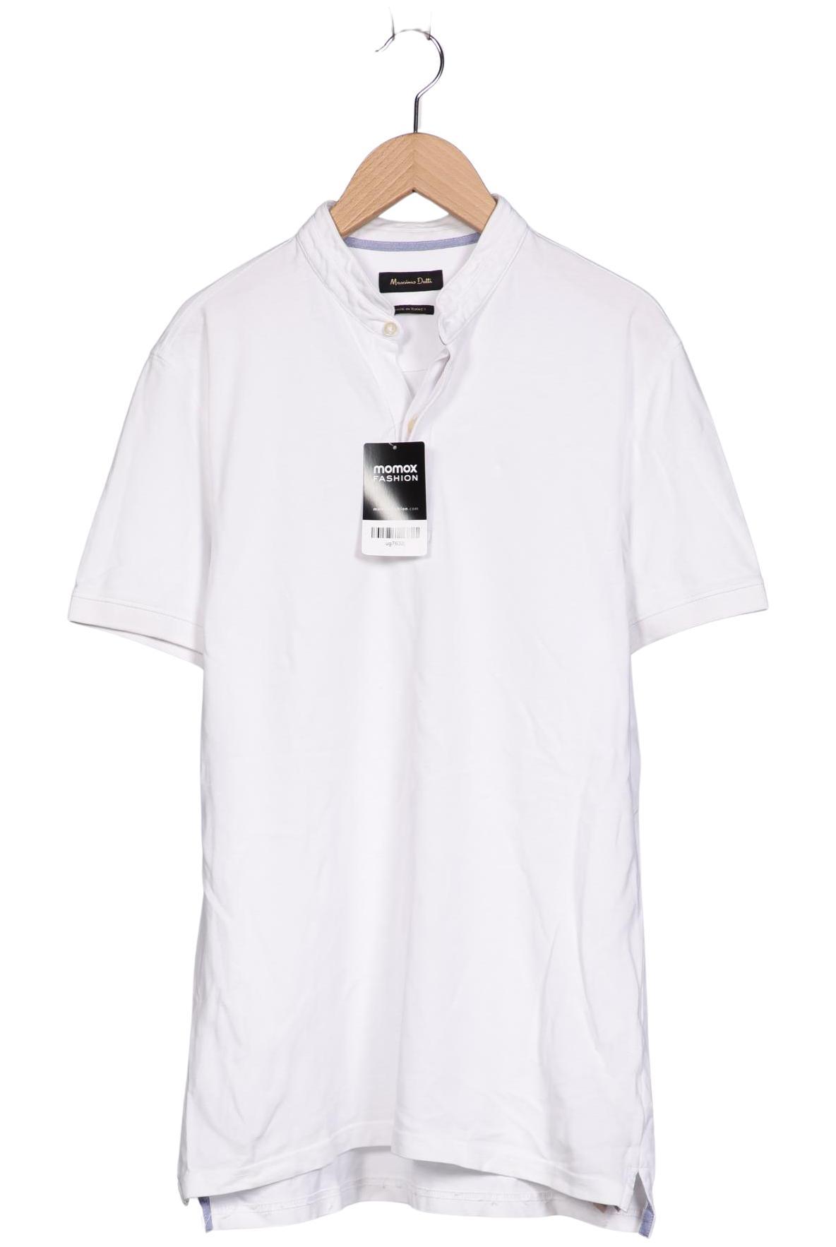Thumbnail - Massimo Dutti Herren Poloshirt, weiß, Gr. 48