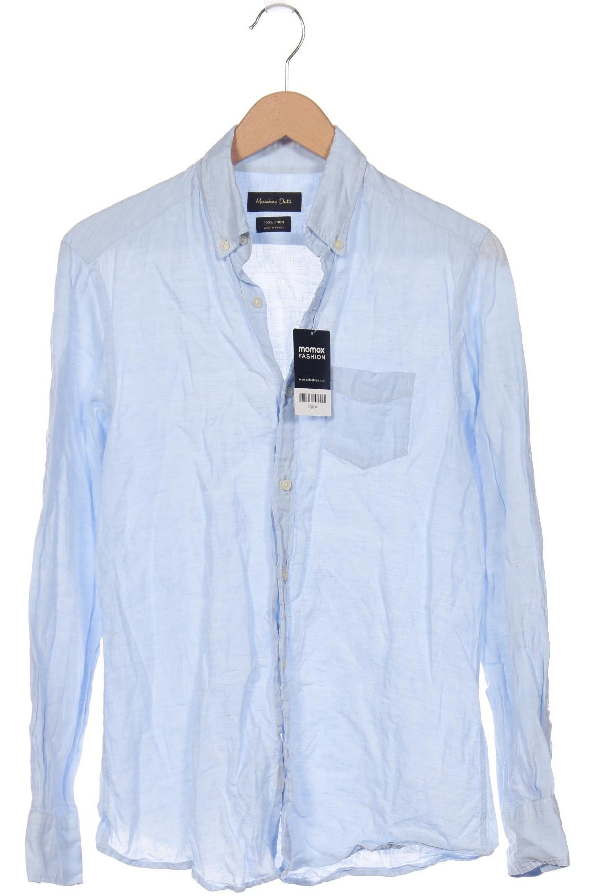 

Massimo Dutti Herren Hemd, hellblau, Gr. 46