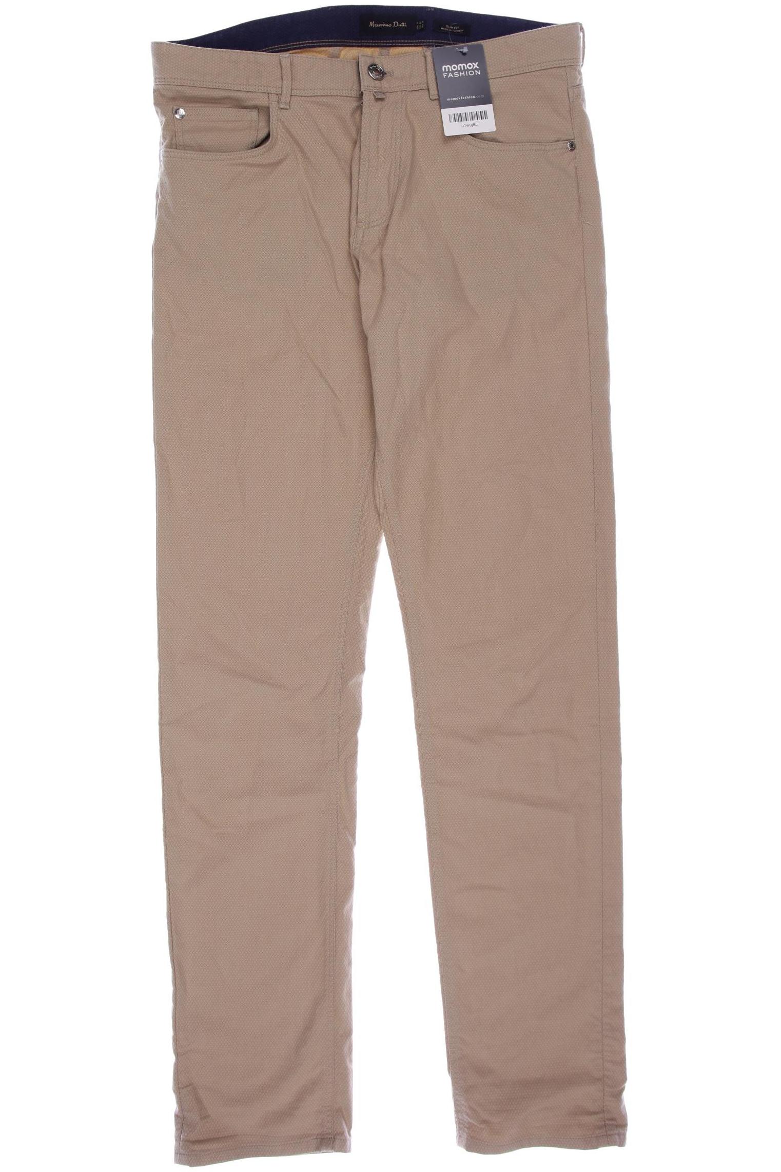 

Massimo Dutti Herren Stoffhose, beige, Gr. 48