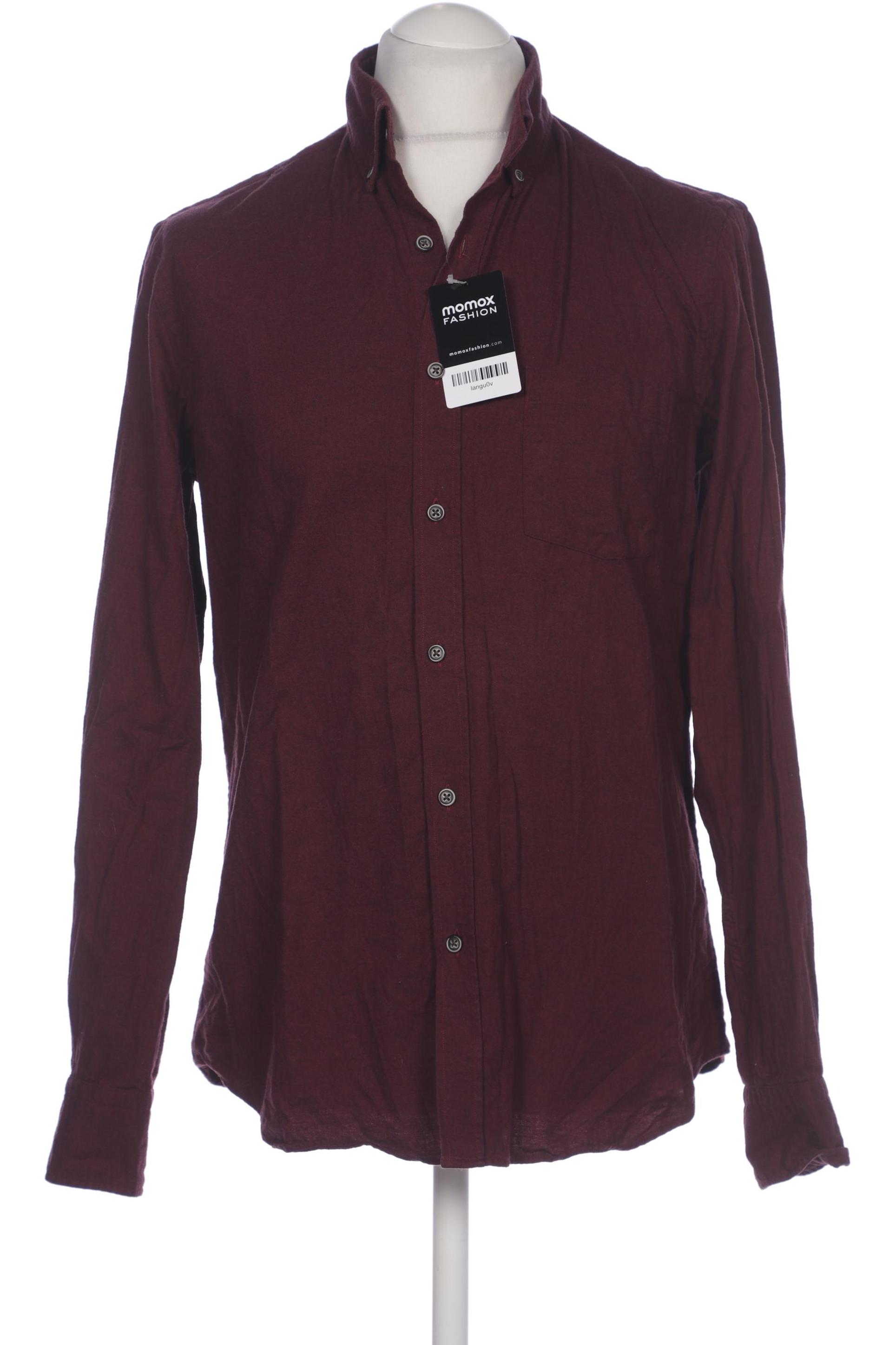 

Massimo Dutti Herren Hemd, bordeaux, Gr. 48