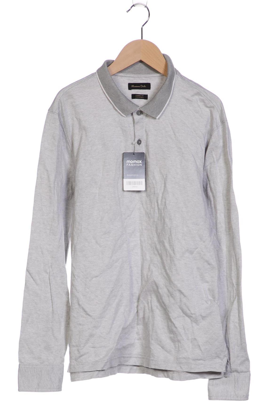 

Massimo Dutti Herren Poloshirt, grau, Gr. 52