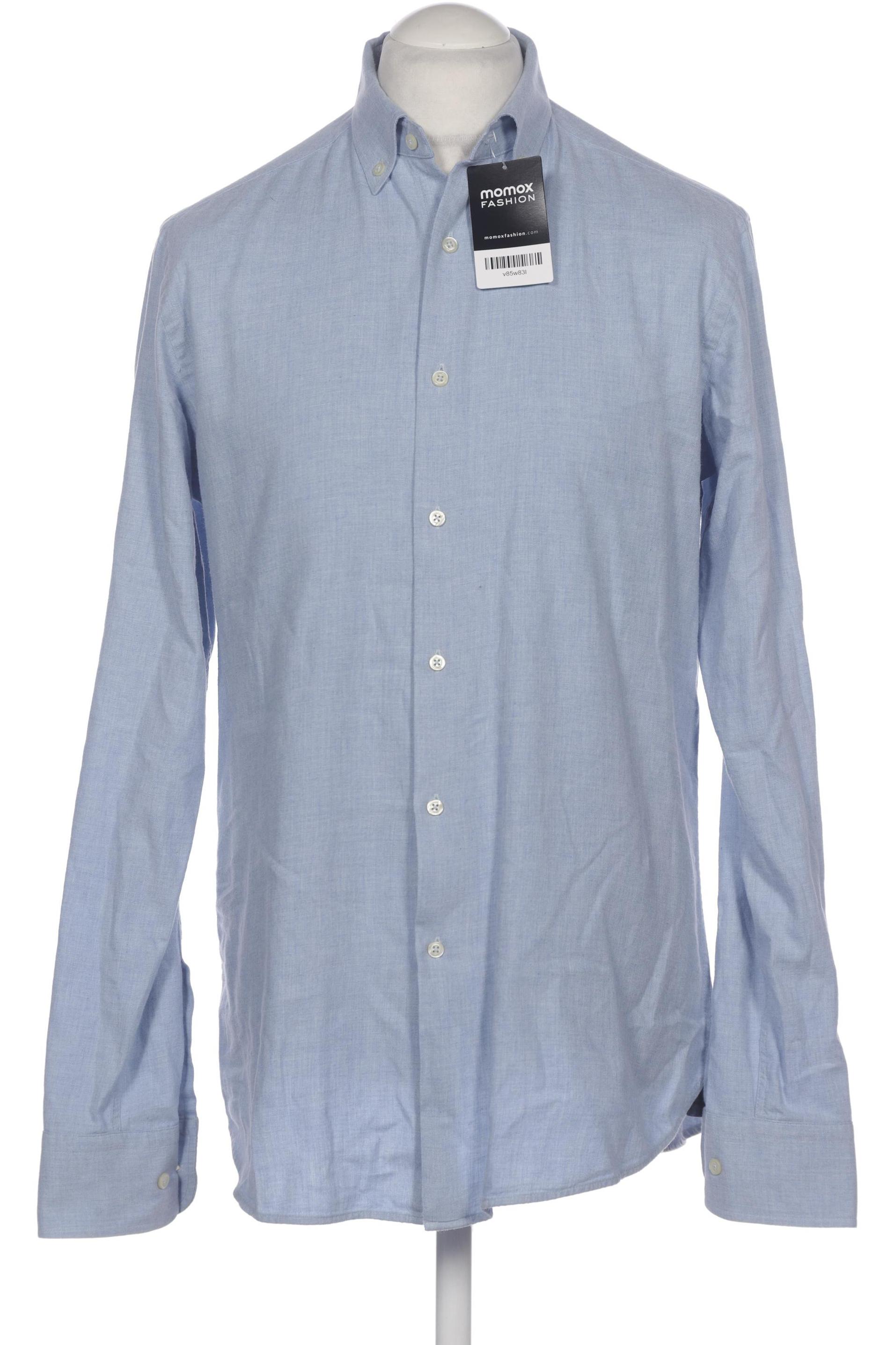 

Massimo Dutti Herren Hemd, hellblau, Gr. 48