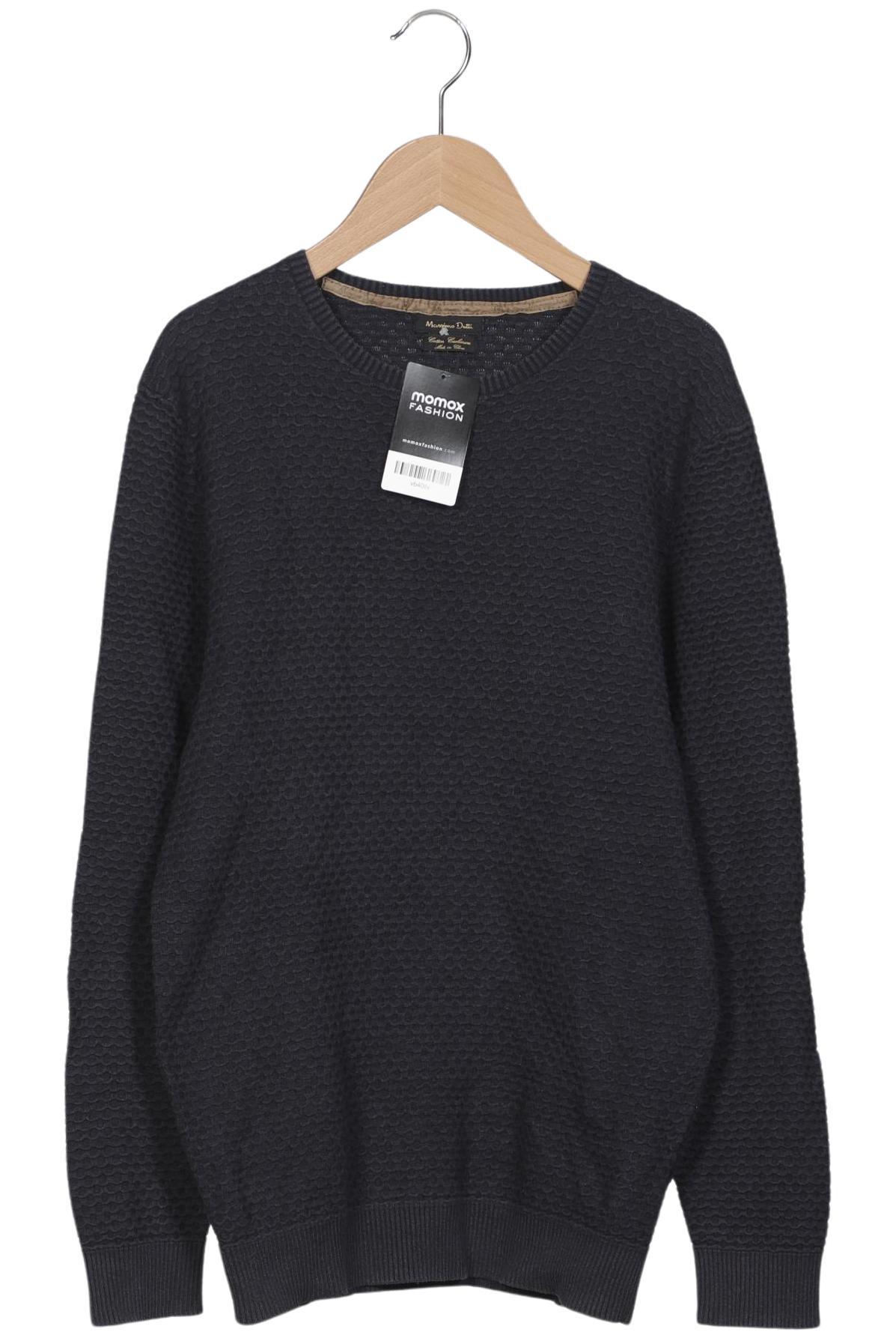 Thumbnail - Massimo Dutti Herren Pullover, marineblau, Gr. 48