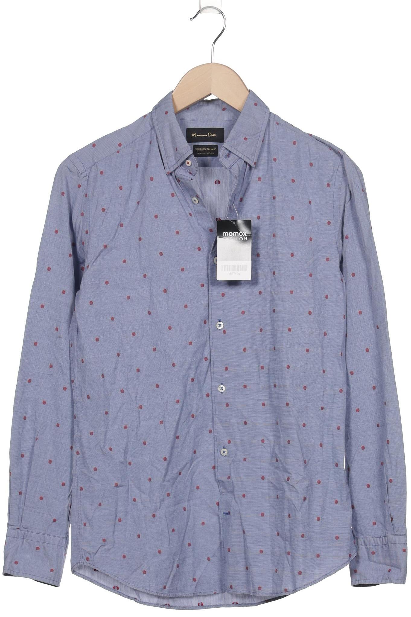 

Massimo Dutti Herren Hemd, blau, Gr. 46