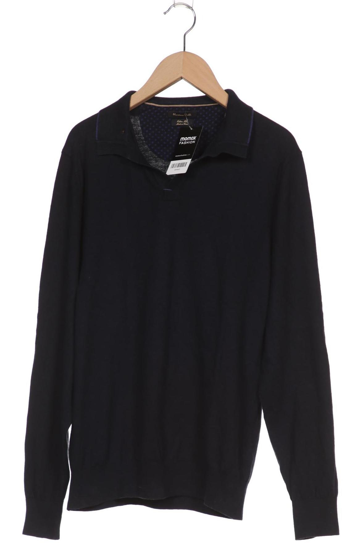 

Massimo Dutti Herren Langarmshirt, marineblau, Gr. 48