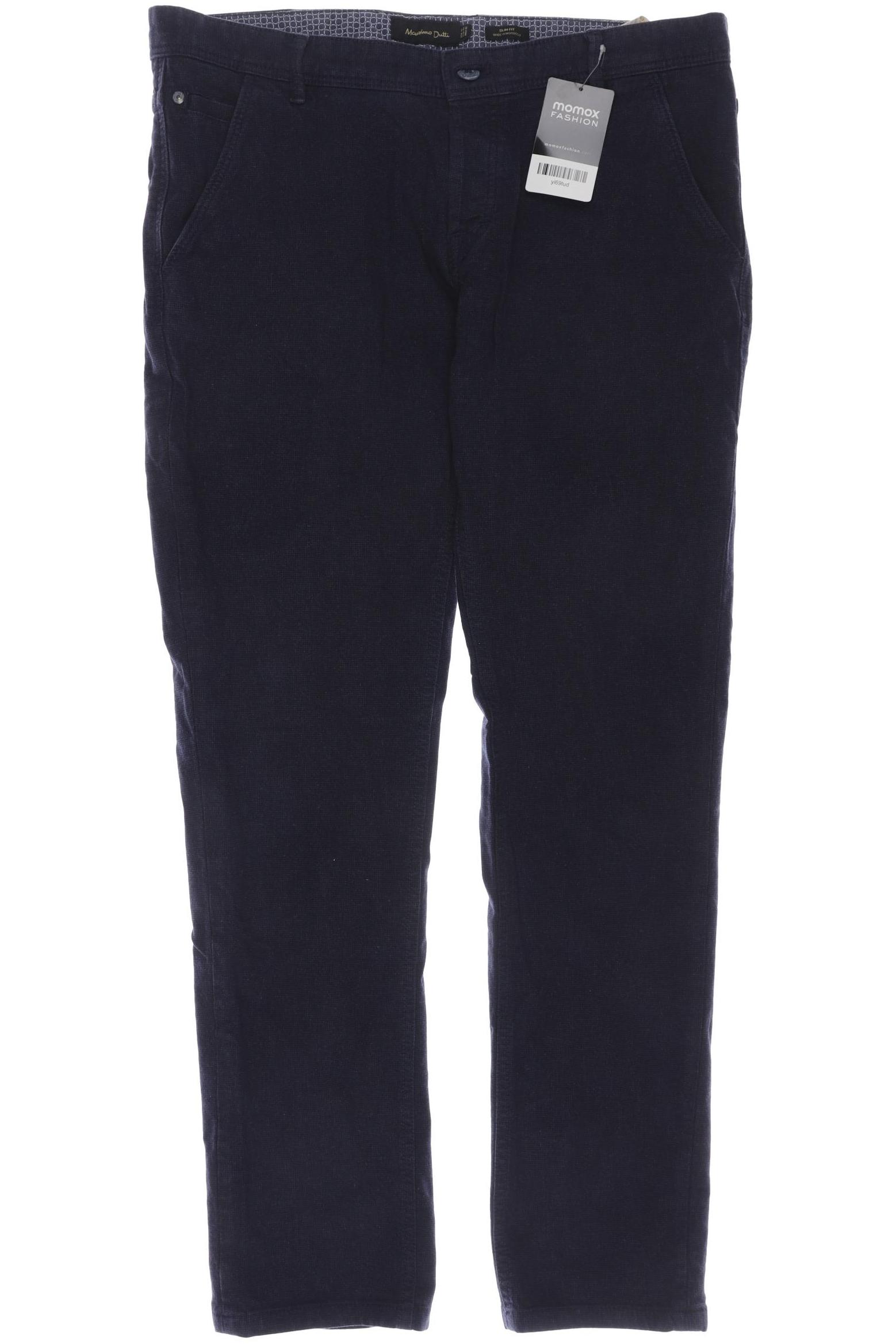 

Massimo Dutti Herren Stoffhose, marineblau, Gr. 32