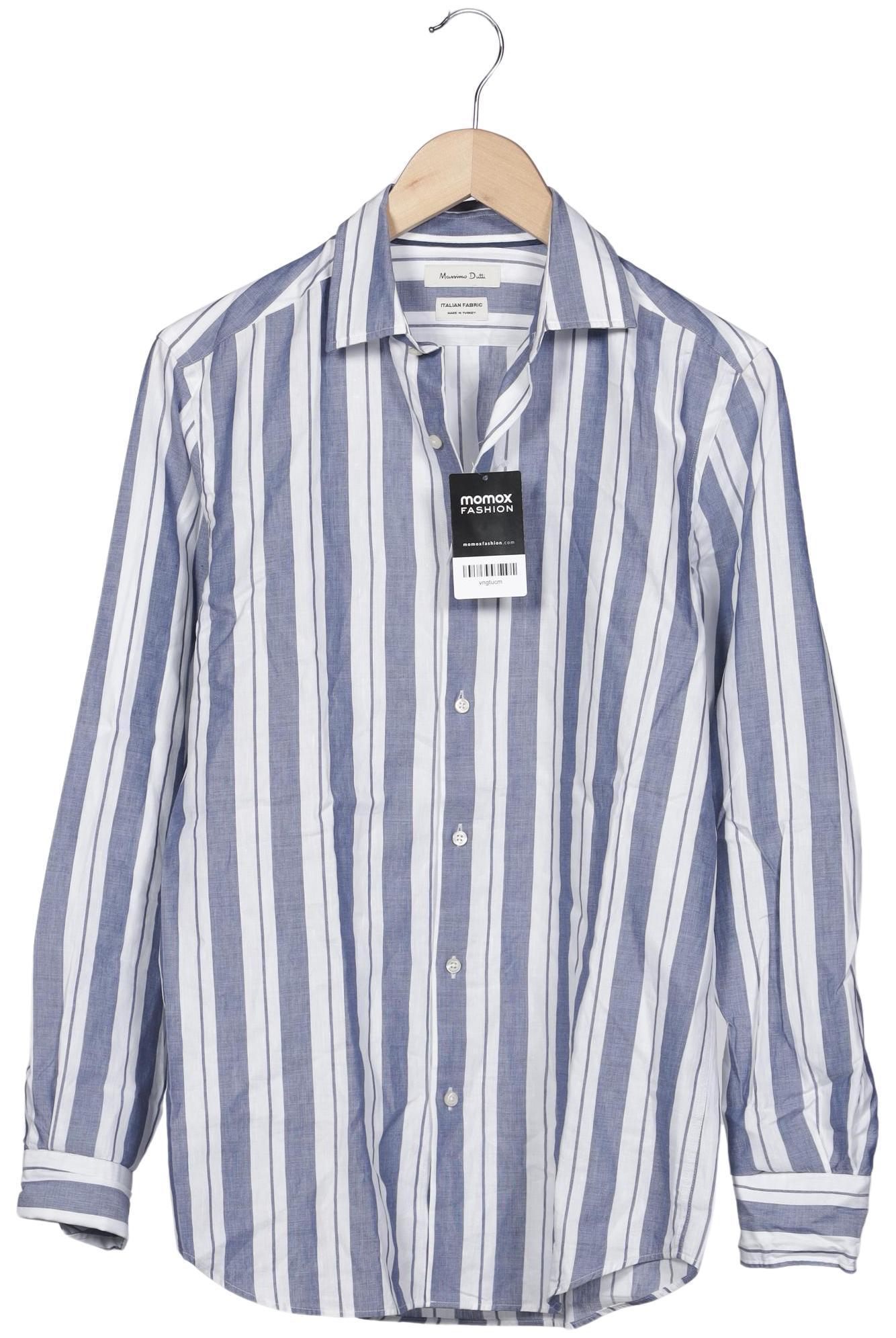 

Massimo Dutti Herren Hemd, marineblau, Gr. 46