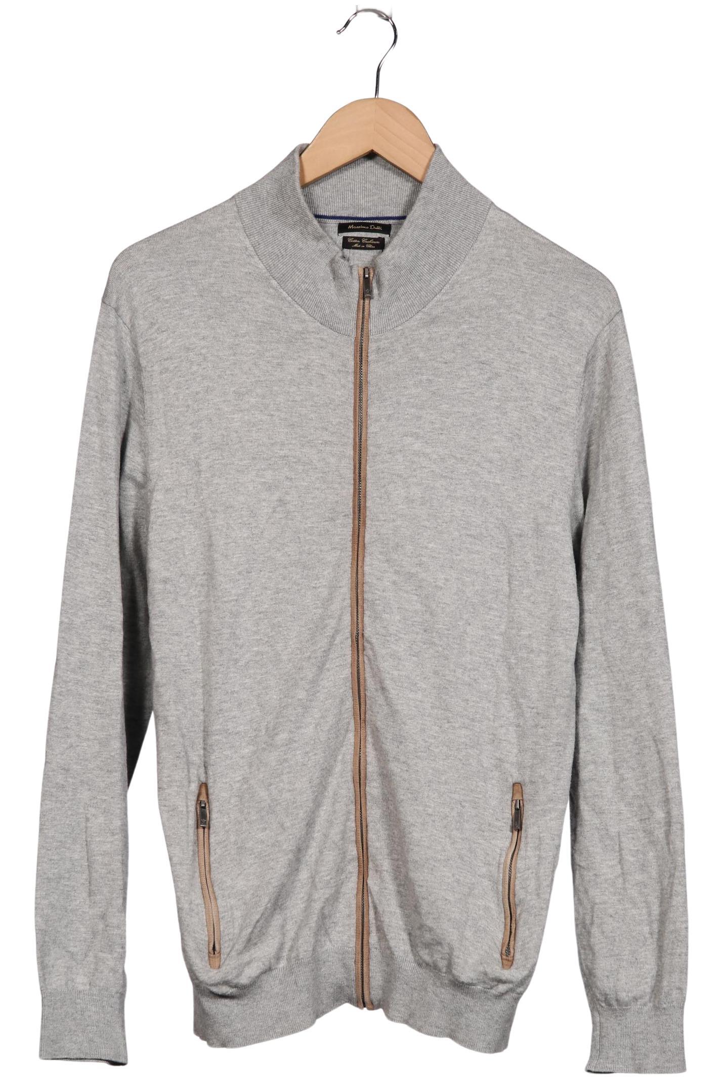

Massimo Dutti Herren Strickjacke, grau, Gr. 52