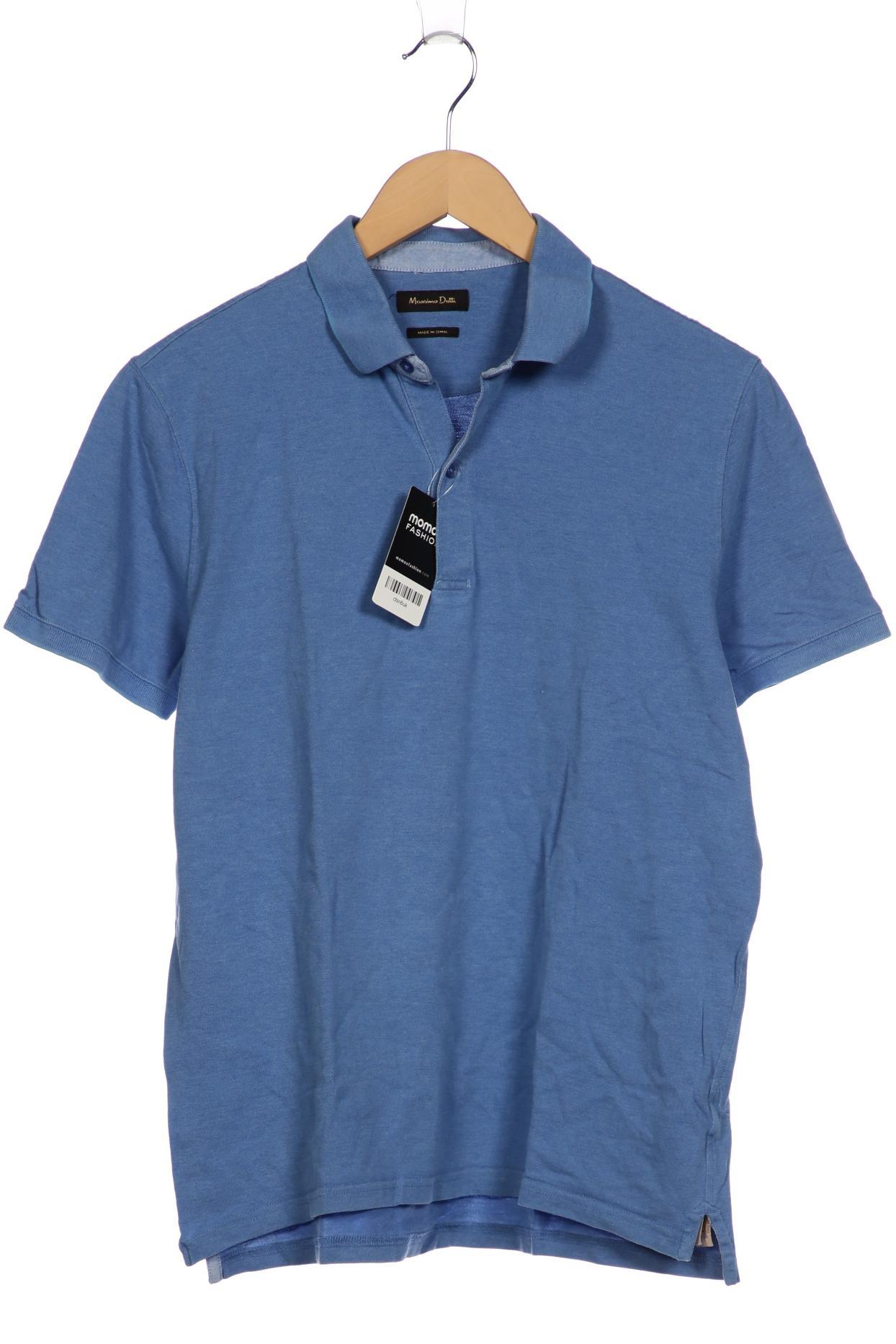 Thumbnail - Massimo Dutti Herren Poloshirt, blau, Gr. 54