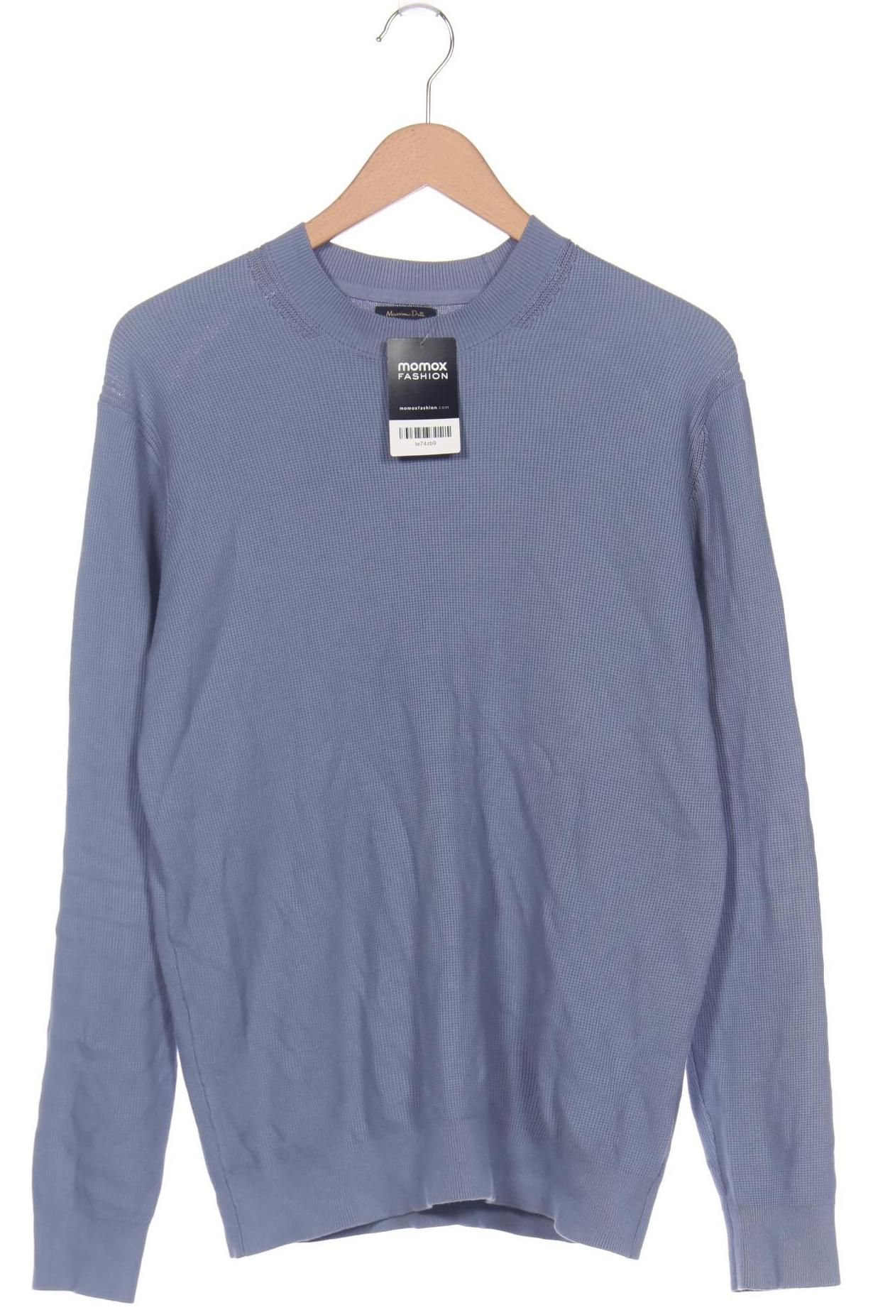

Massimo Dutti Herren Pullover, blau, Gr. 46