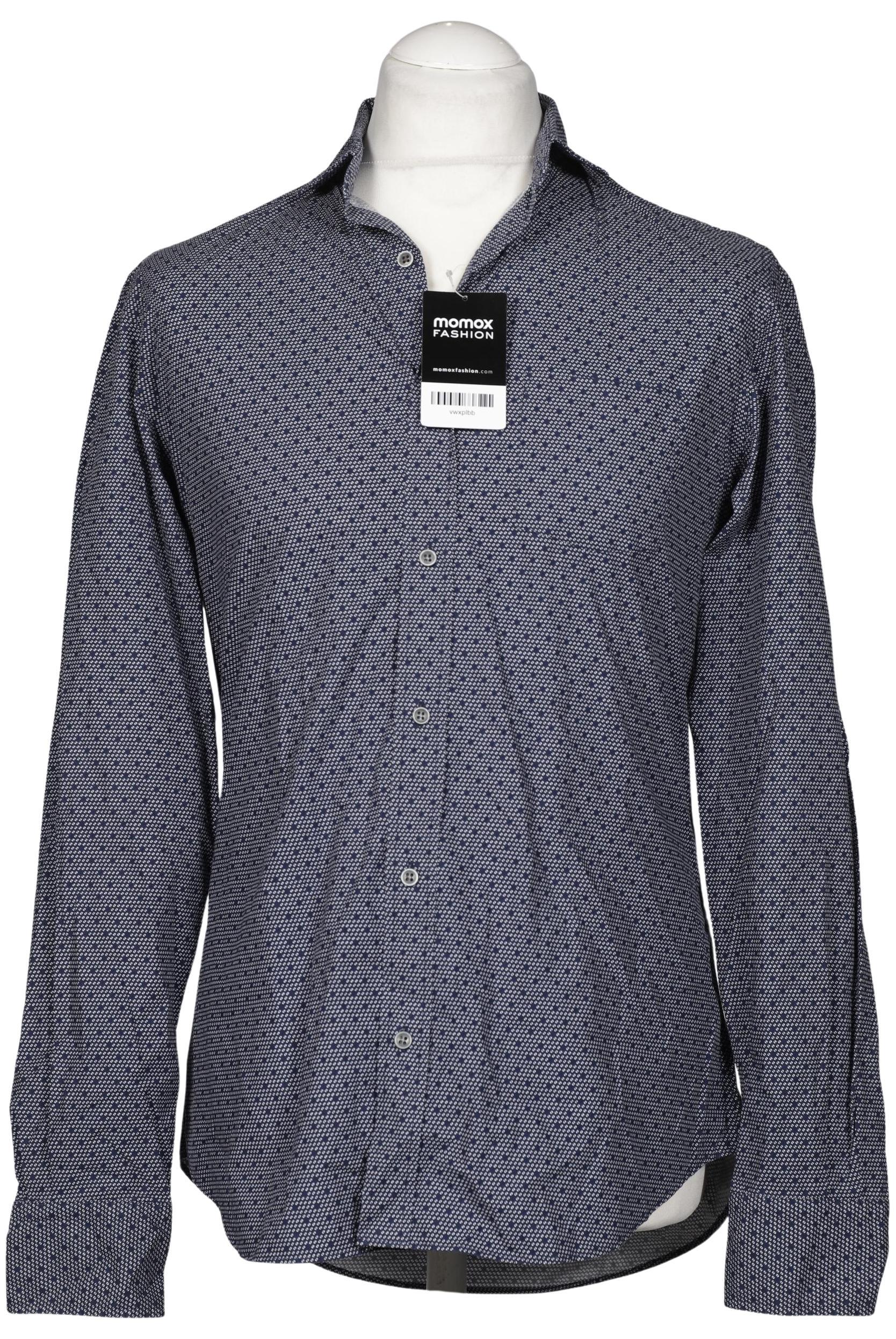 

Massimo Dutti Herren Hemd, marineblau, Gr. 48