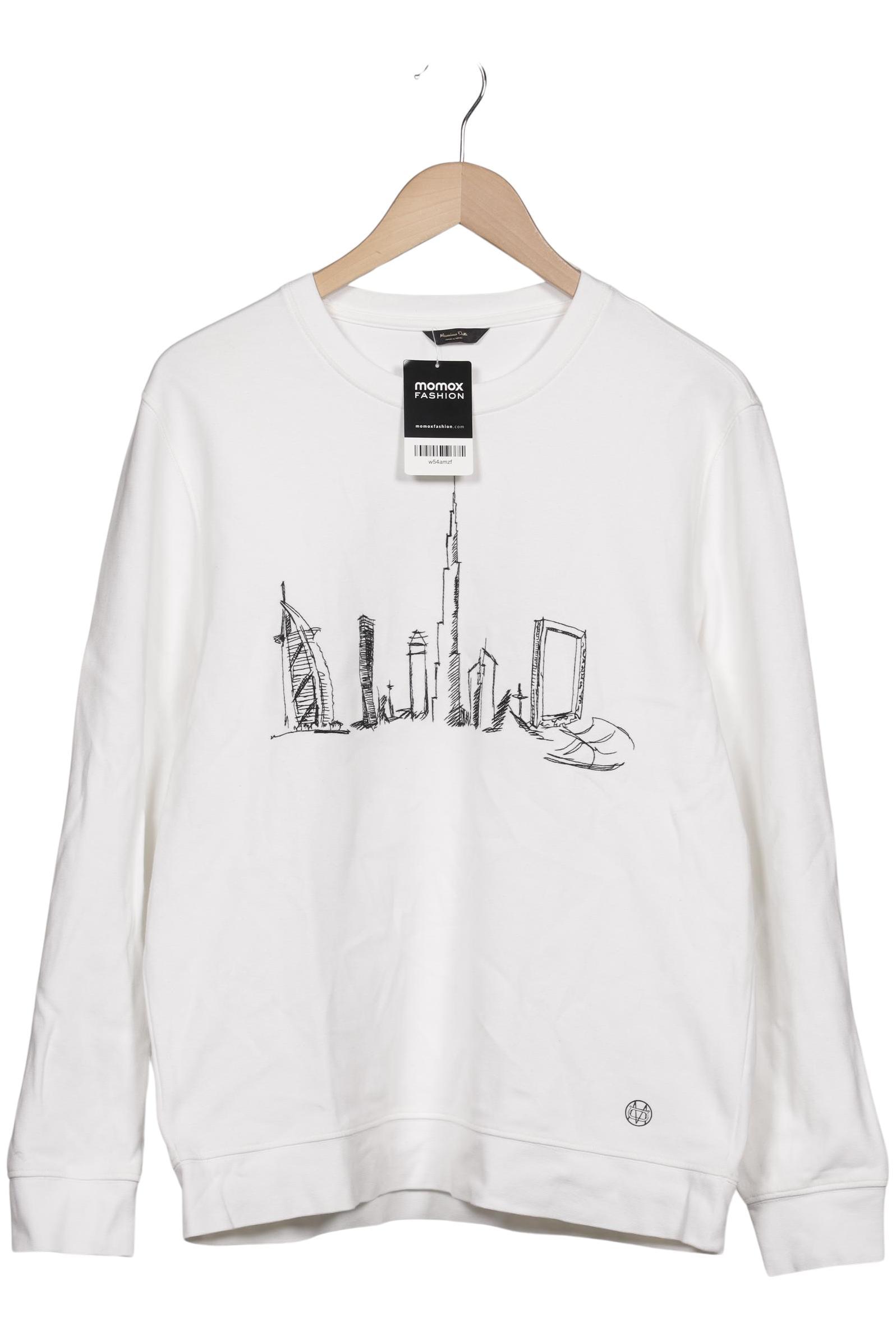 

Massimo Dutti Herren Sweatshirt, weiß, Gr. 52