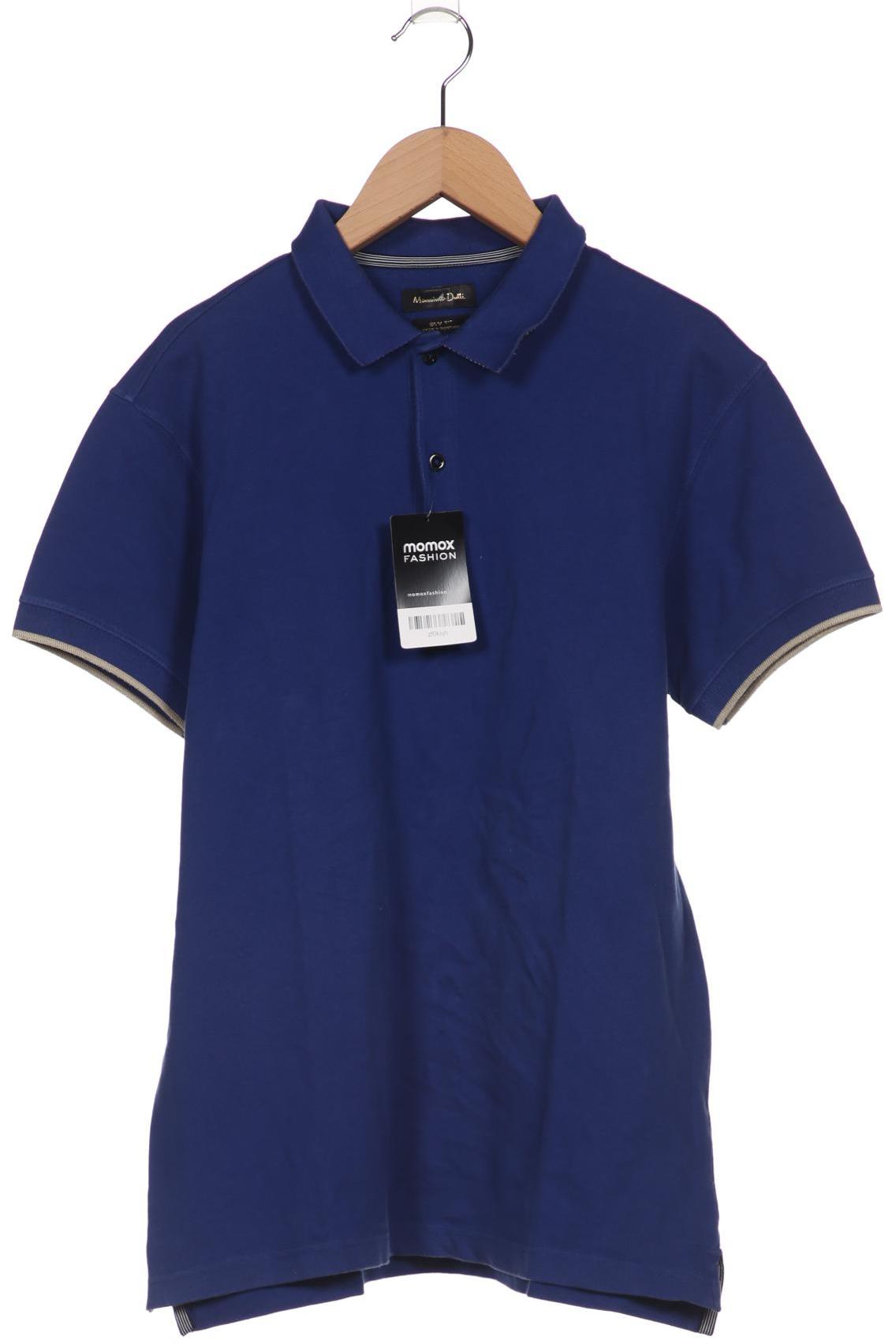 

Massimo Dutti Herren Poloshirt, blau, Gr. 52