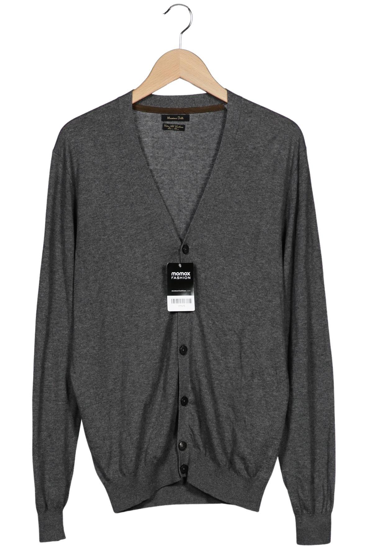 

Massimo Dutti Herren Strickjacke, grau, Gr. 52
