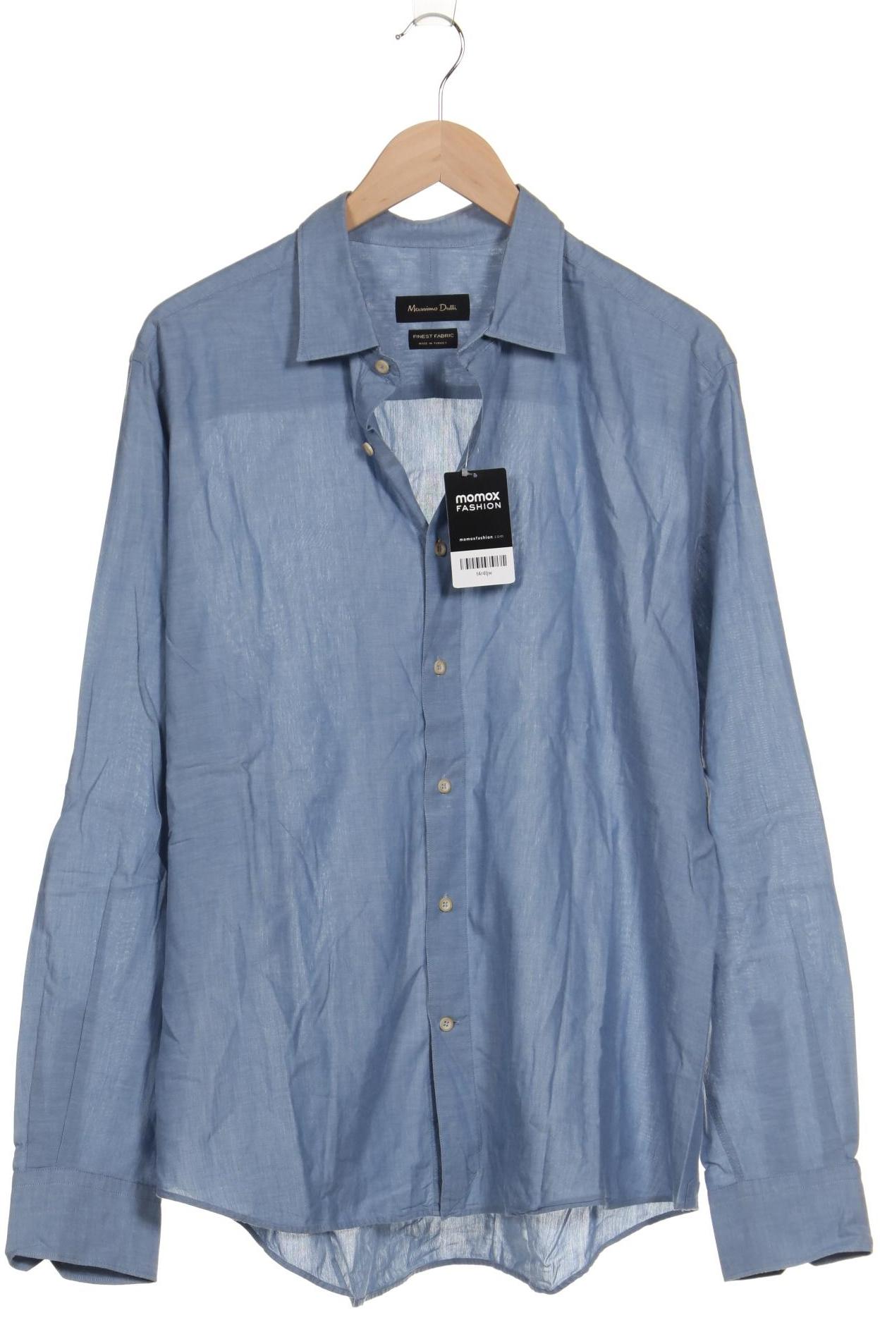

Massimo Dutti Herren Hemd, blau, Gr. 56