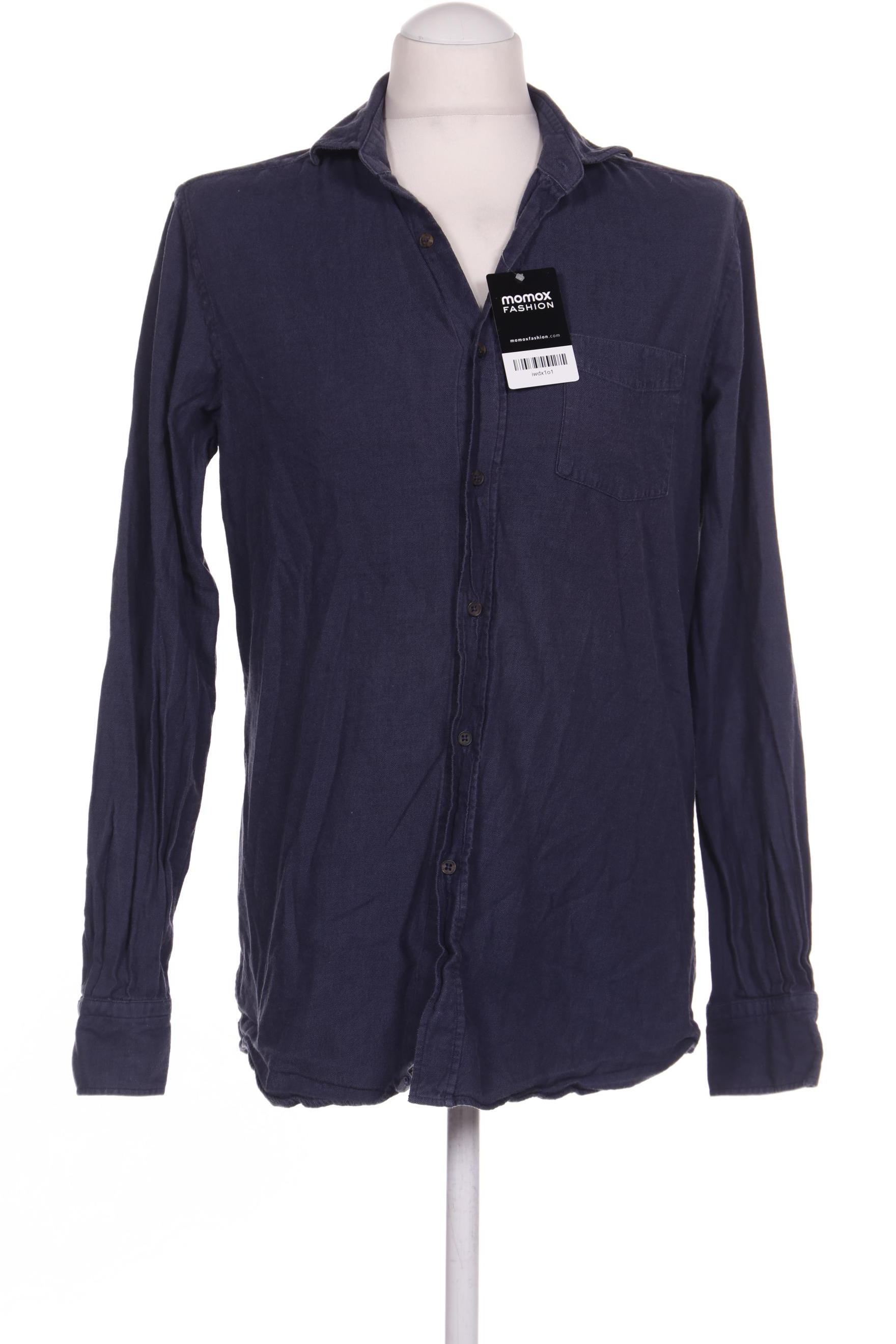 

Massimo Dutti Herren Hemd, marineblau, Gr. 48