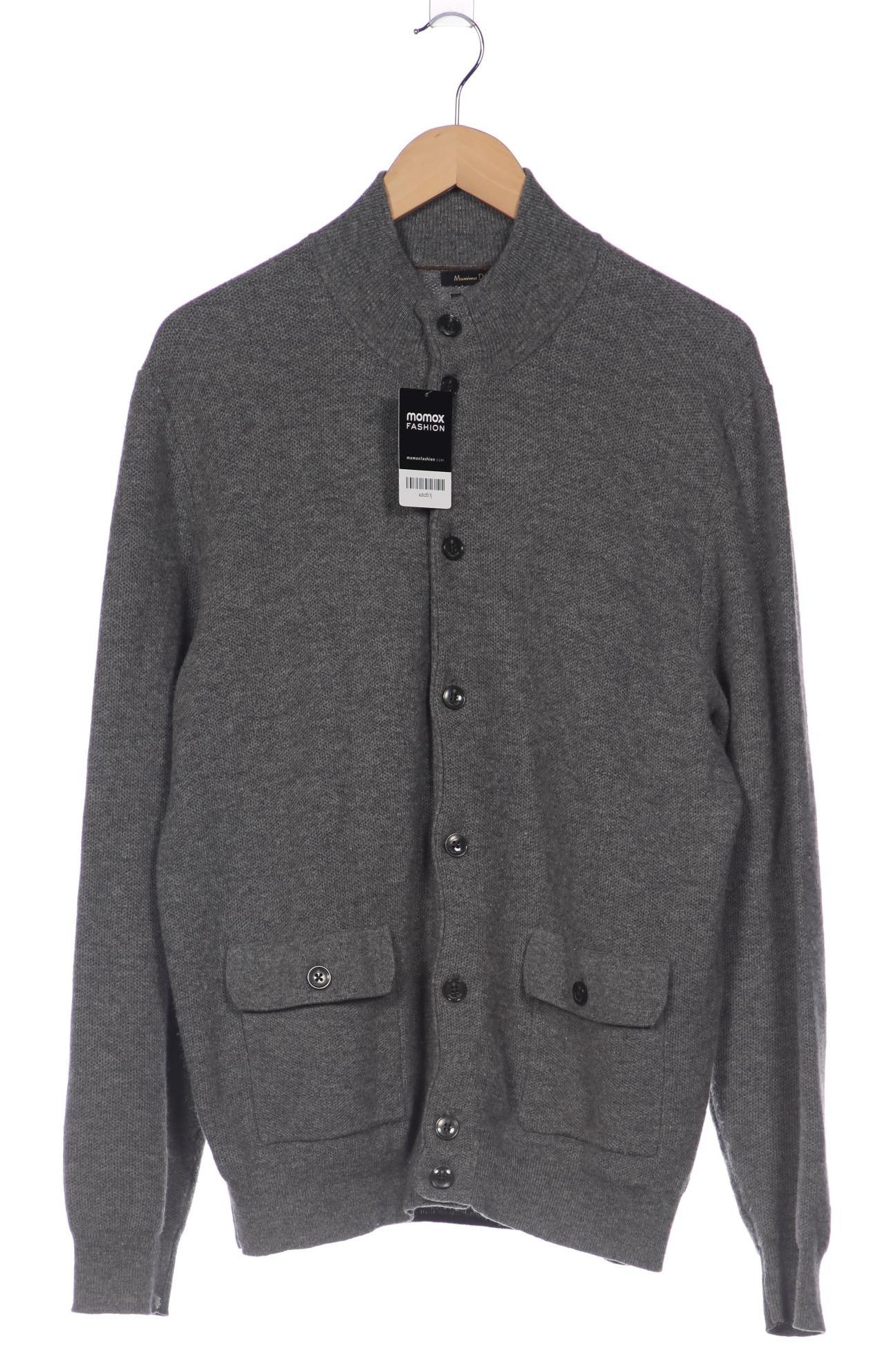 

Massimo Dutti Herren Strickjacke, grau, Gr. 56