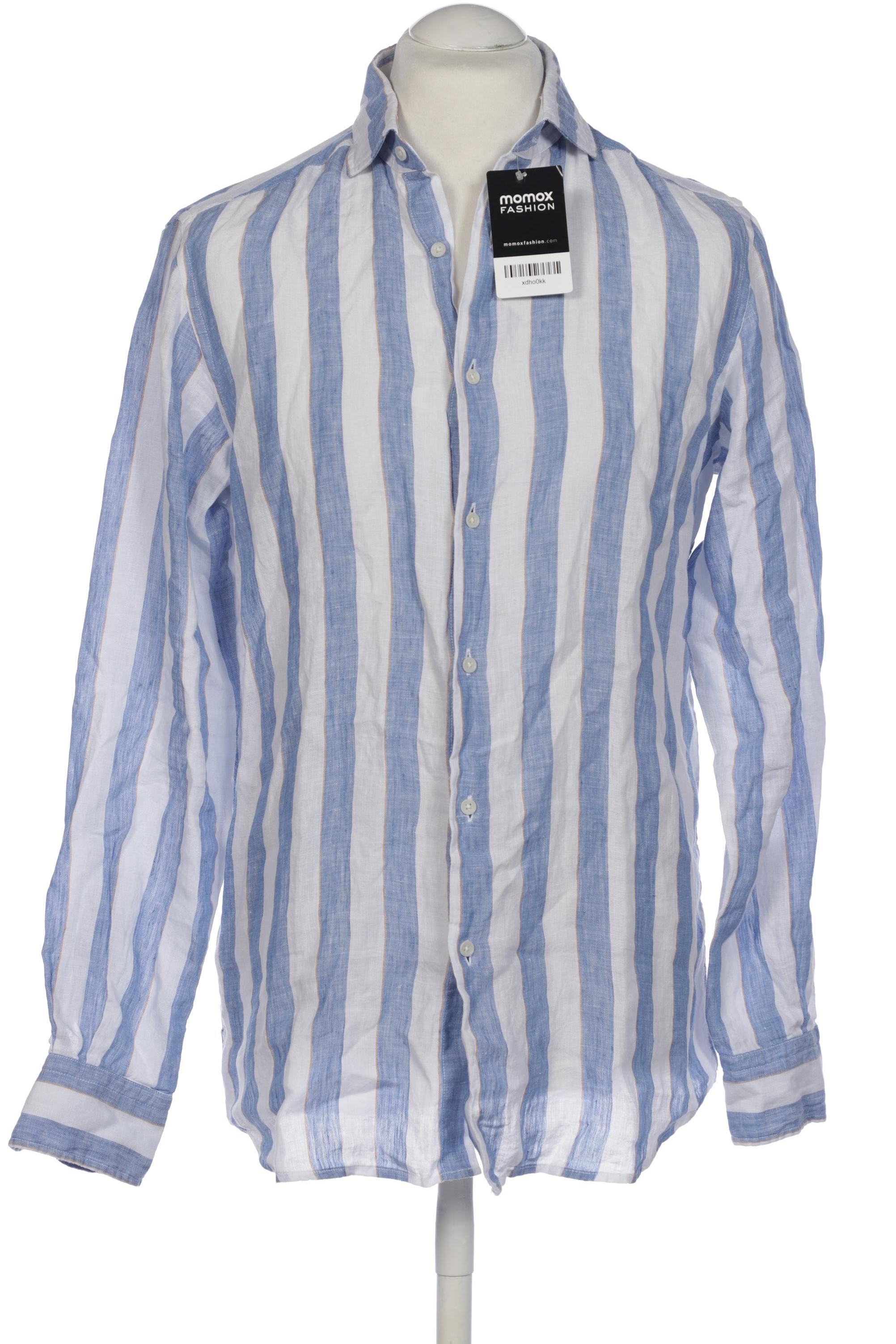 

Massimo Dutti Herren Hemd, blau, Gr. 48