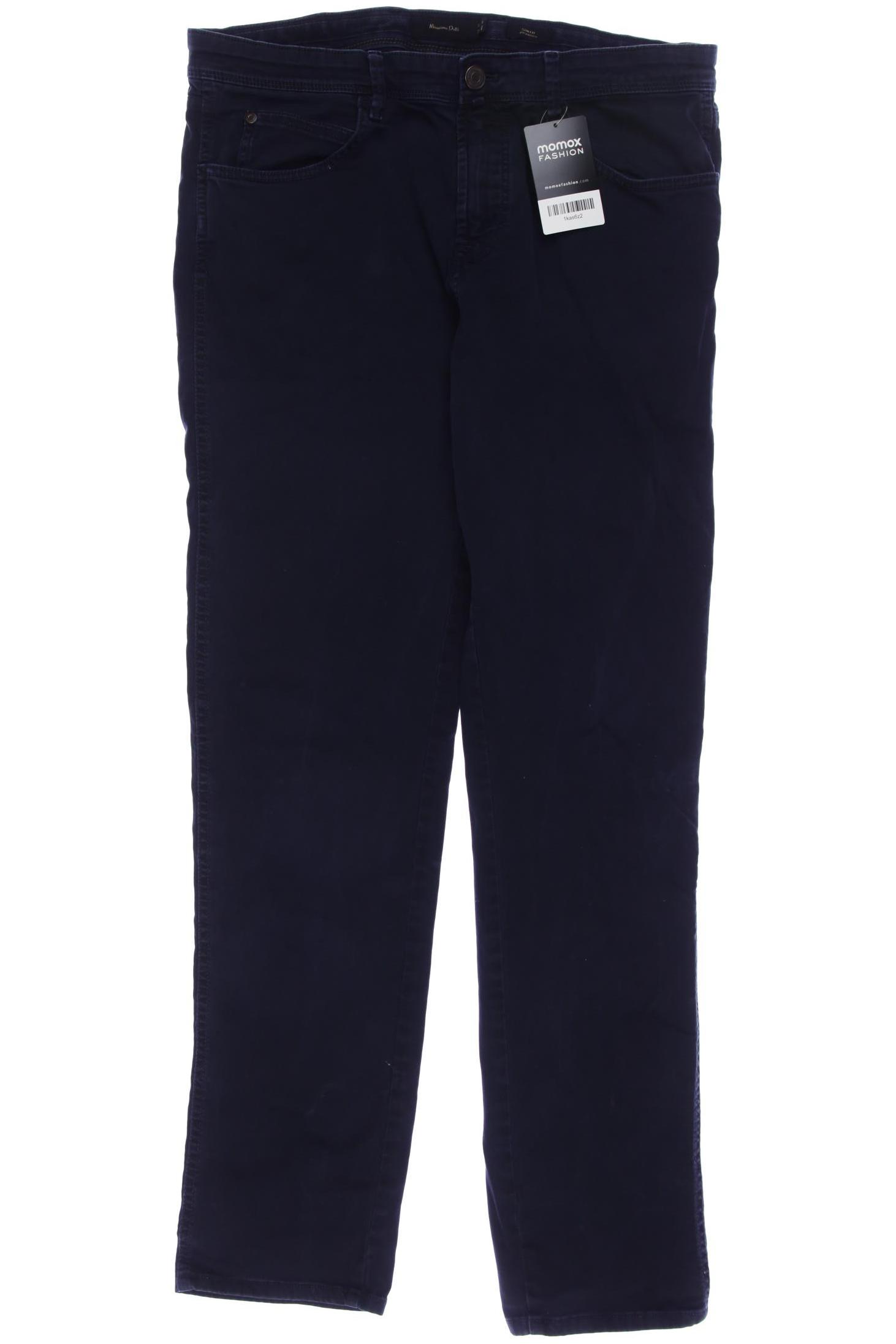 

Massimo Dutti Herren Stoffhose, marineblau, Gr. 42