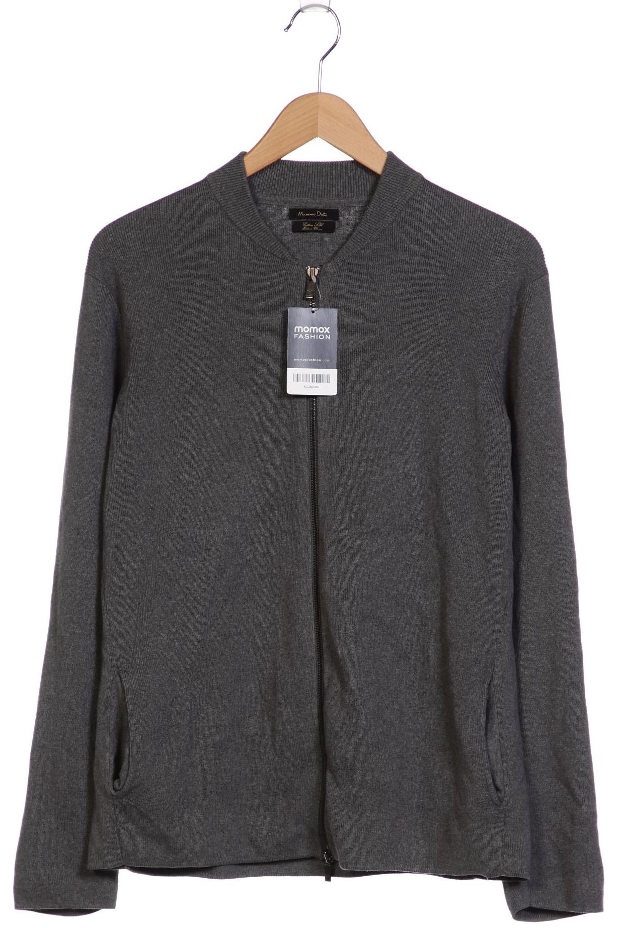 

Massimo Dutti Herren Strickjacke, grau, Gr. 52