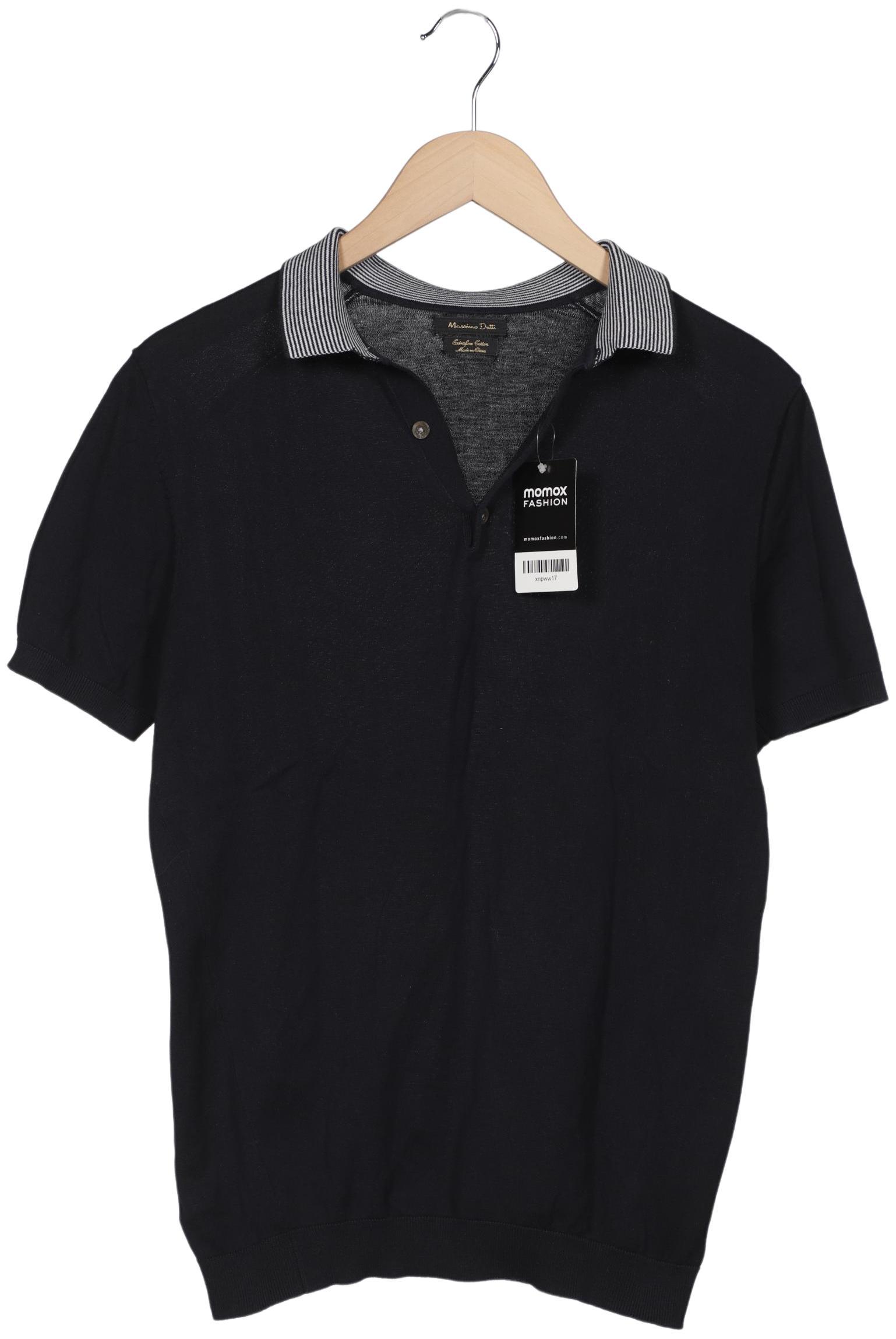 

Massimo Dutti Herren Poloshirt, marineblau, Gr. 48