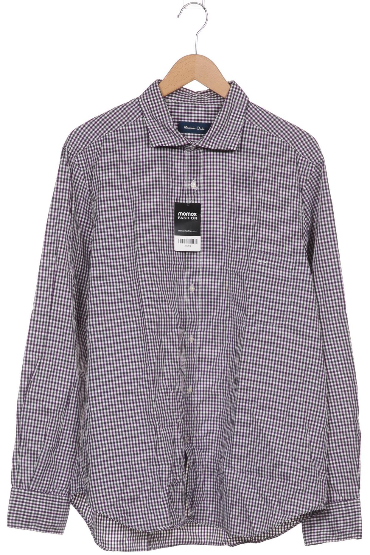 

Massimo Dutti Herren Hemd, flieder, Gr. 56