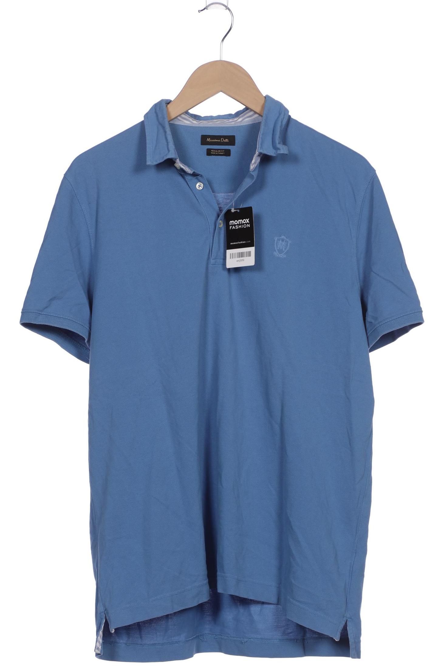 

Massimo Dutti Herren Poloshirt, blau, Gr. 54