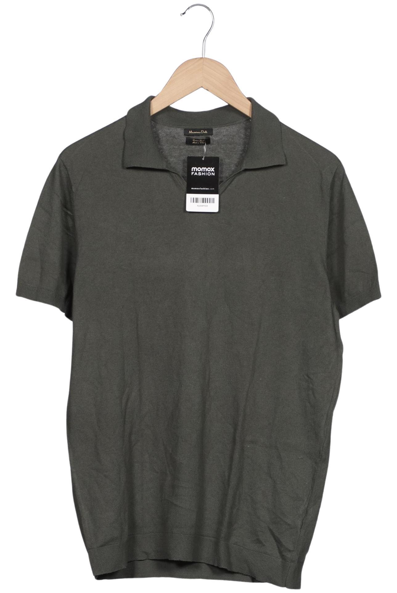 

Massimo Dutti Herren Poloshirt, grün, Gr. 52