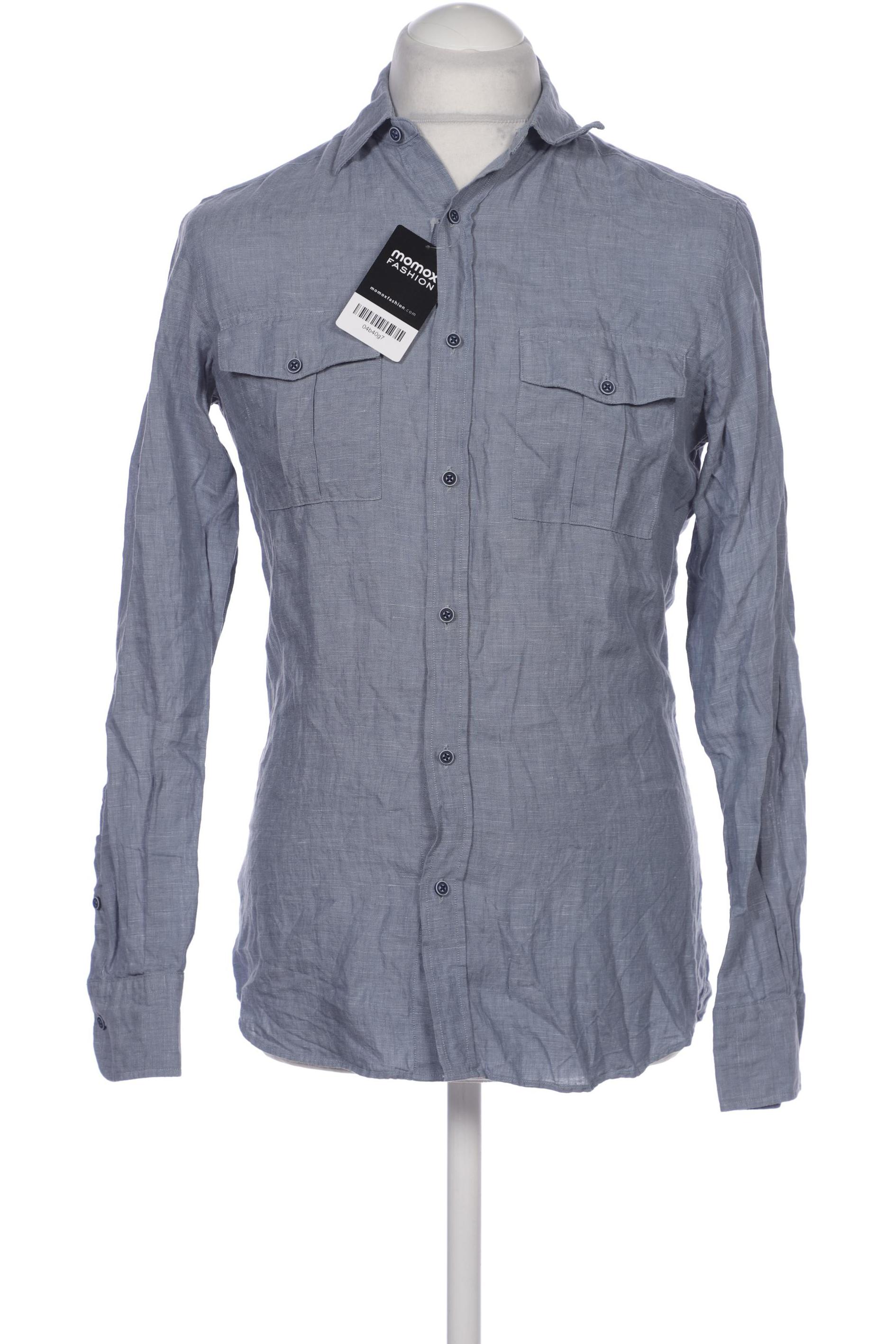 

Massimo Dutti Herren Hemd, blau, Gr. 46